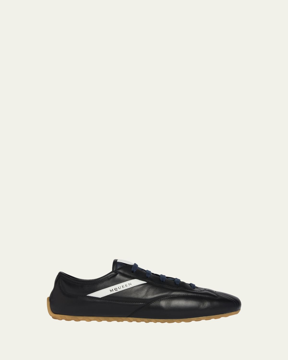 McQueen Men's Boxe Nappa Leather Low-Top Sneakers
