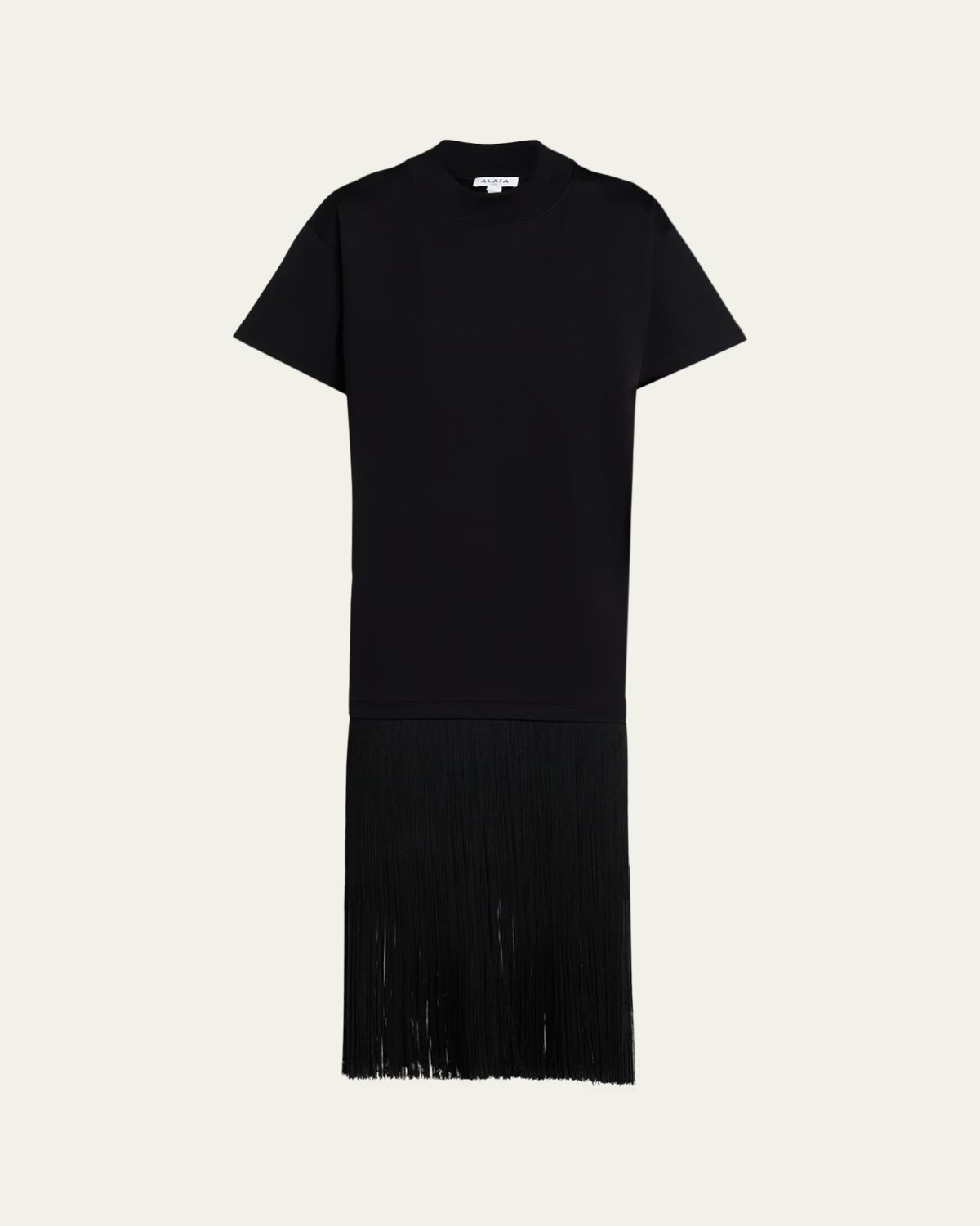 ALAÏA Fringed Cotton T-Shirt | Thumbnail 6 ALAÏA Fringed Cotton T-Shirt | Thumbnail 6