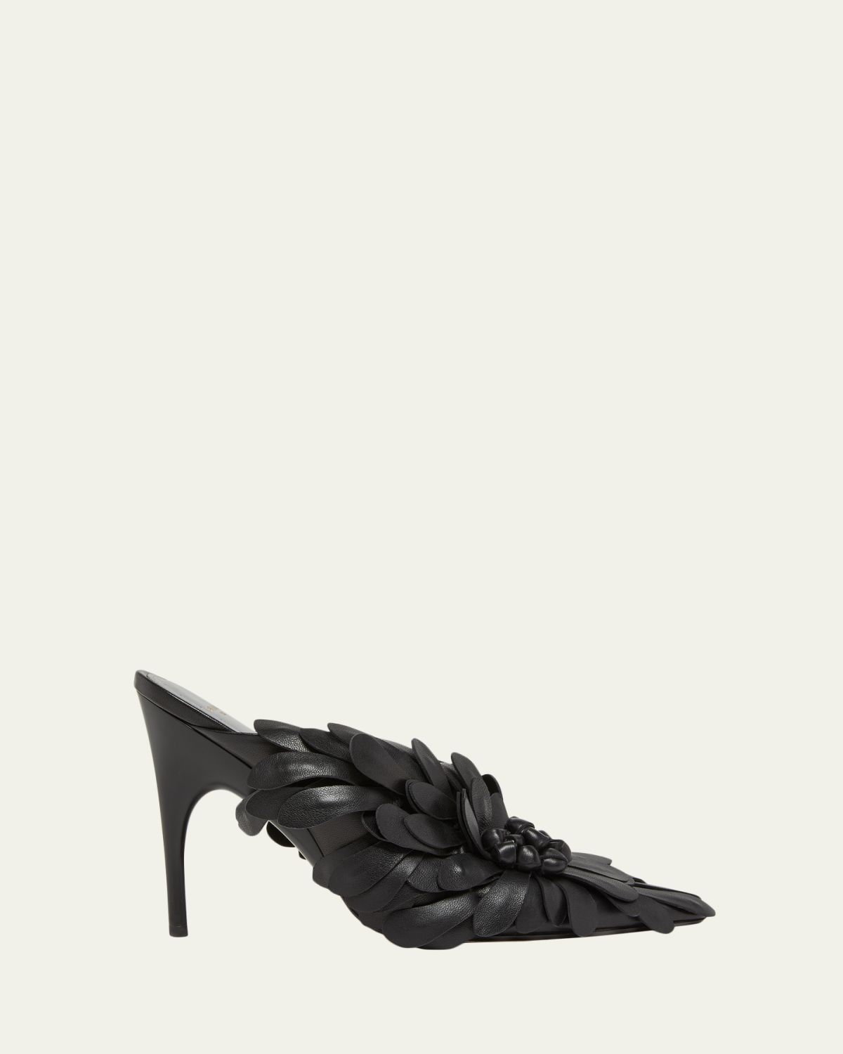 Balenciaga 90mm Flowers Leather Mule Pumps | Thumbnail 6