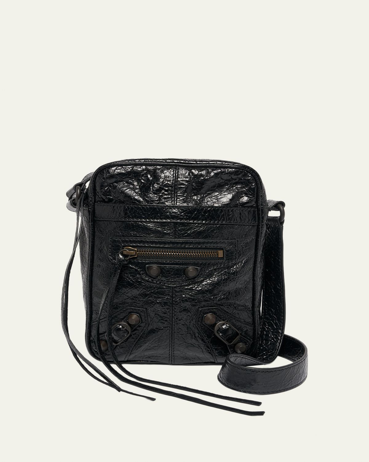 Balenciaga Men's Le City Leather Crossbody Bag