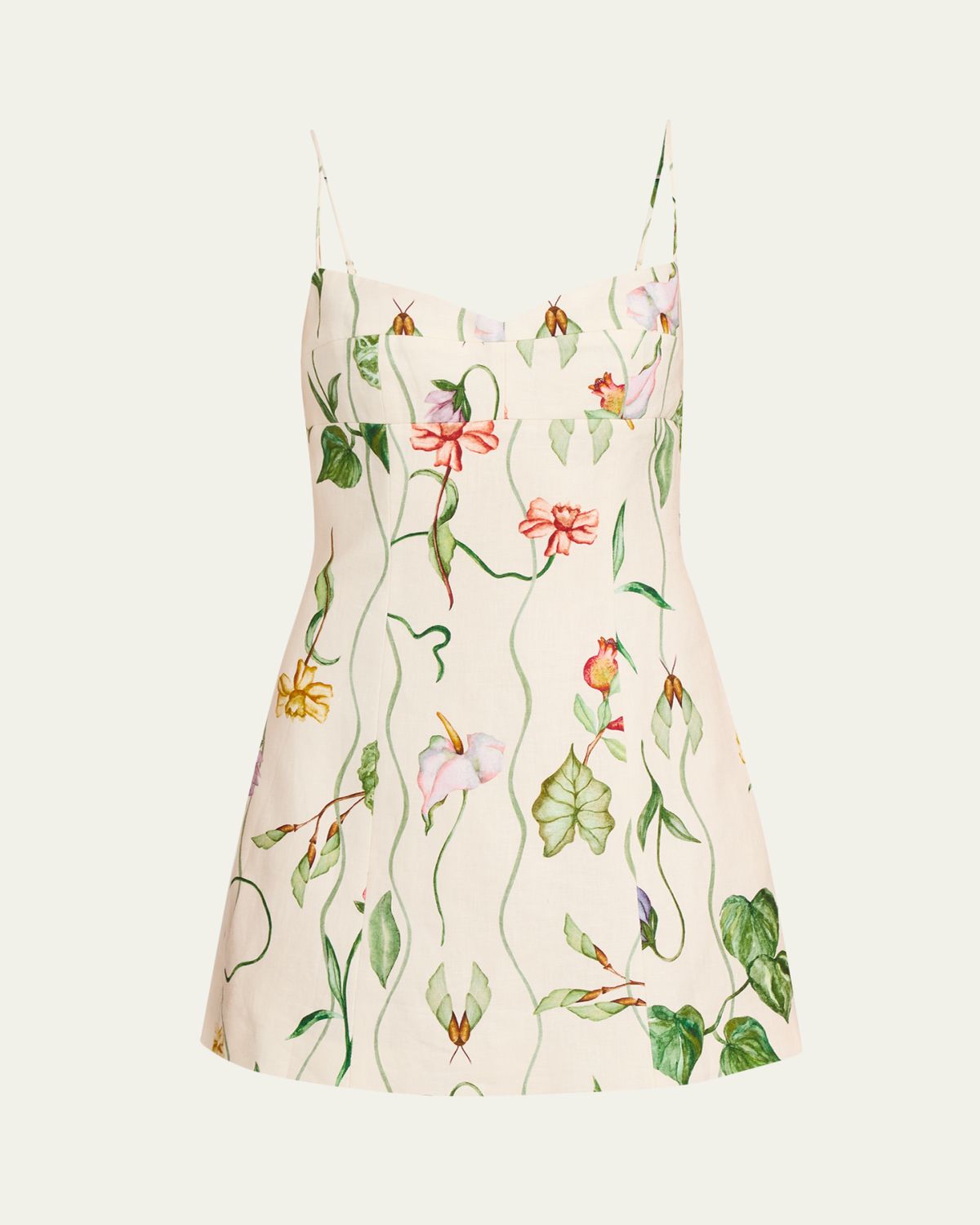 Cara Cara Cherry Linen Mini Dress