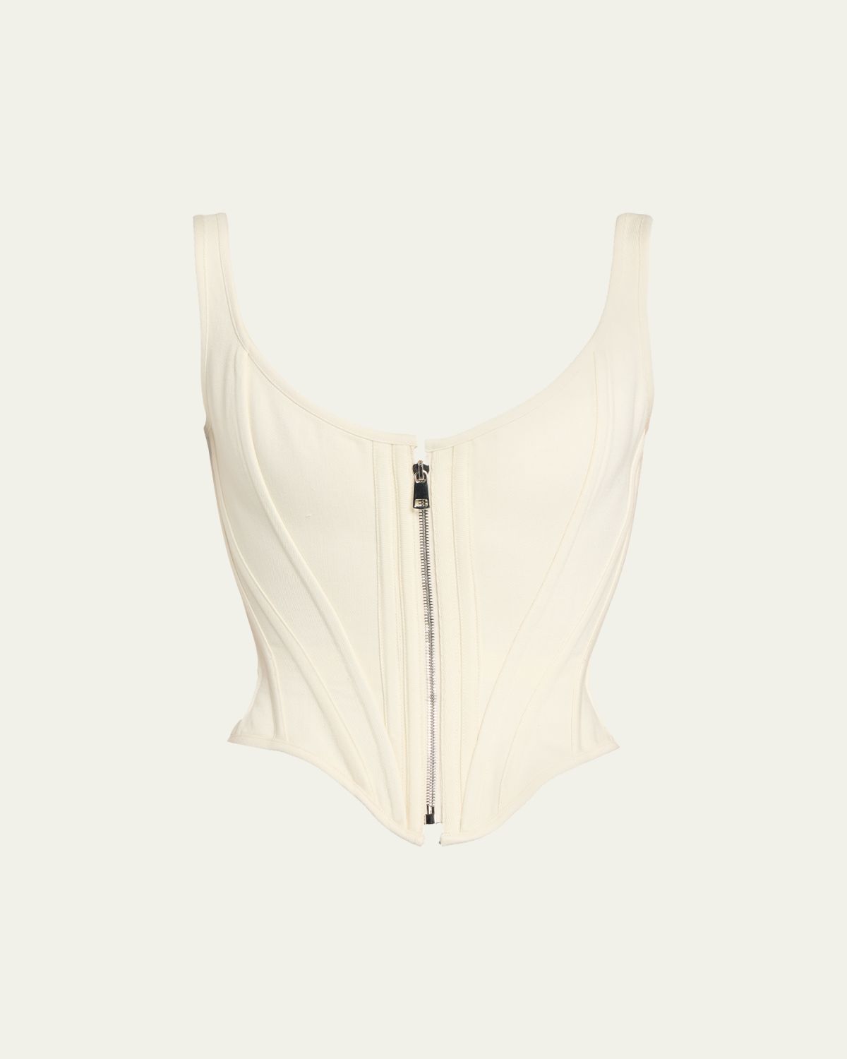 Wiederhoeft Venus Denim Zip Corset Top | Thumbnail 6 Wiederhoeft Venus Denim Zip Corset Top | Thumbnail 6