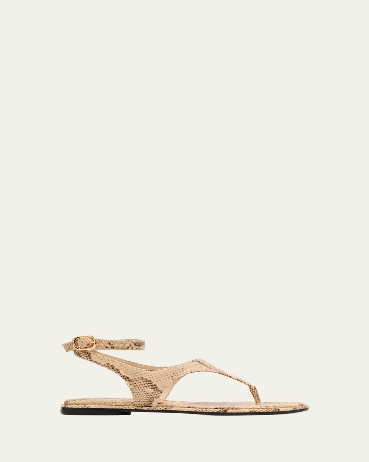 Stuart Weitzman Marley Snake-Embossed Leather Flat Thong Sandals | Thumbnail 6 Stuart Weitzman Marley Snake-Embossed Leather Flat Thong Sandals | Thumbnail 6