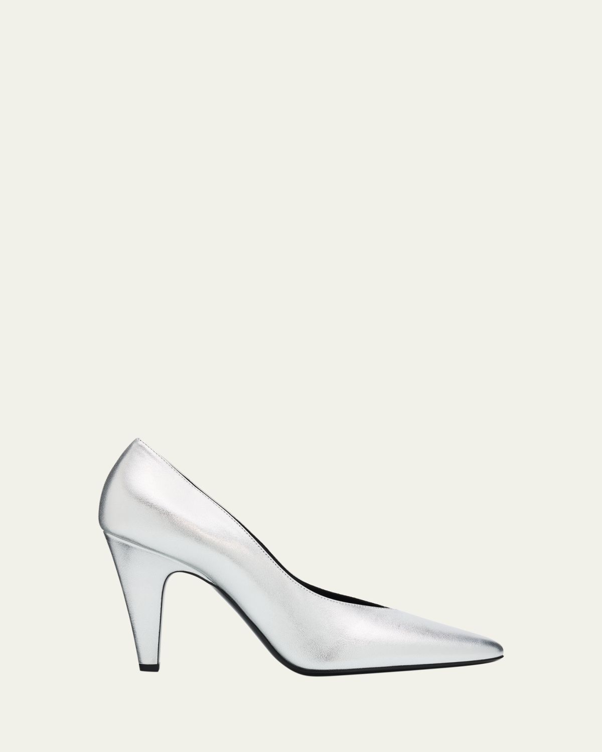 ALAIA 90mm Metallic Leather Pumps
