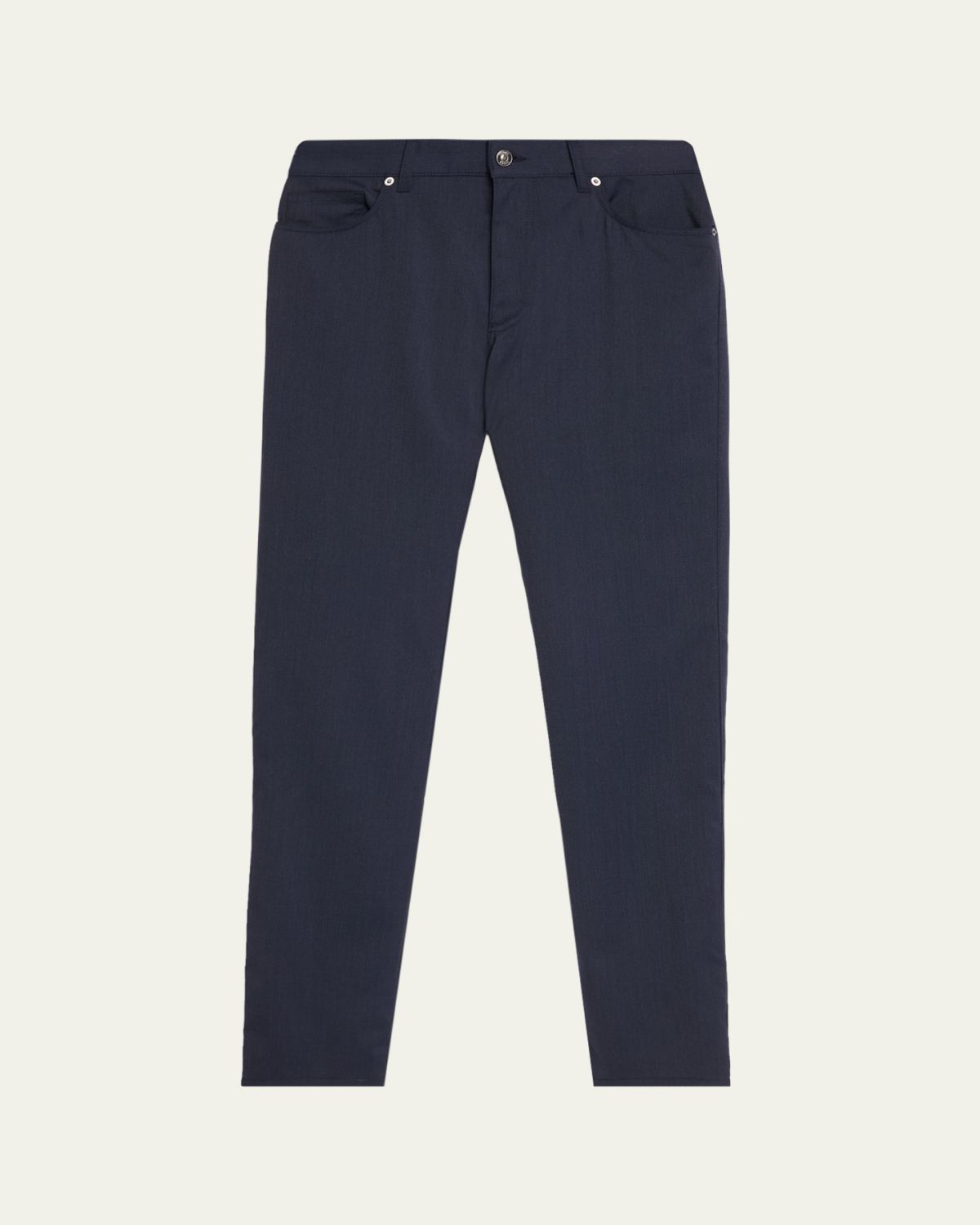 ZEGNA Men's Wool-Blend Slim-Straight Fit Five-Pocket Pants