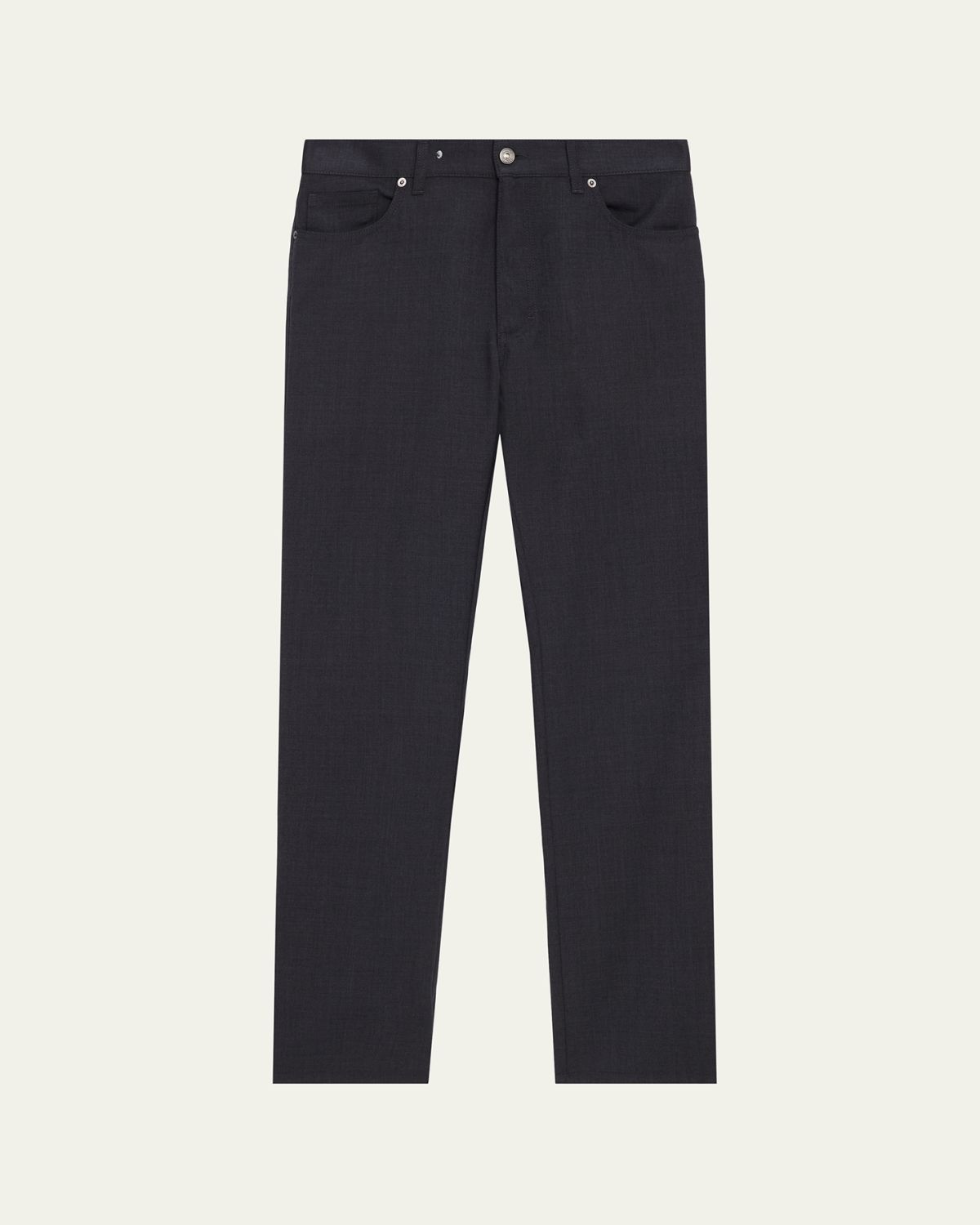 ZEGNA Men's Wool Straight Leg Five-Pocket Pants | Thumbnail 6