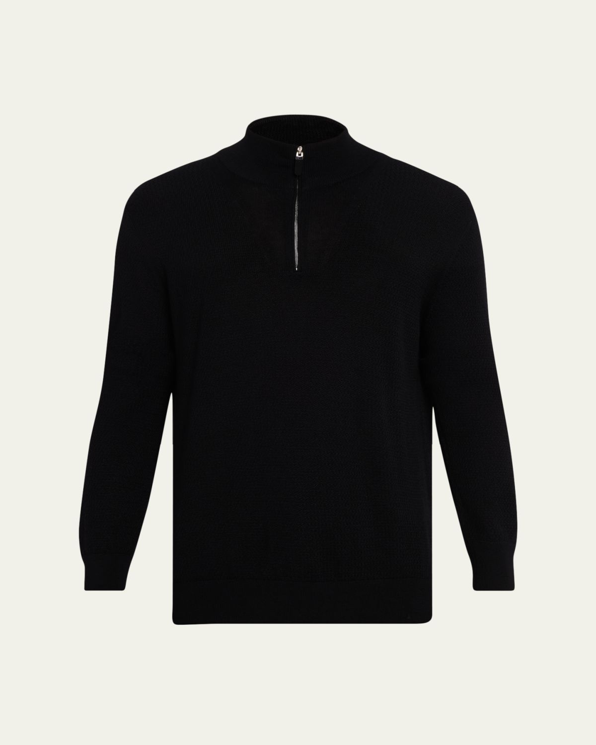 ZEGNA Men's Cashmere Knit Quarter-Zip Sweater