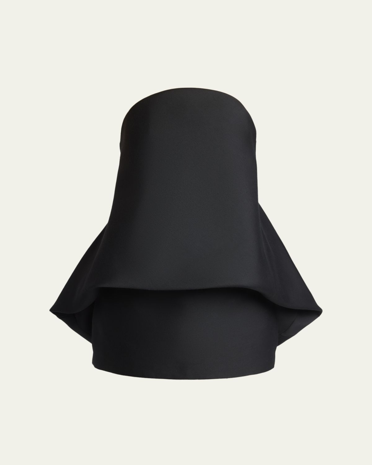 Balenciaga Strapless Draped Mini Balloon Dress