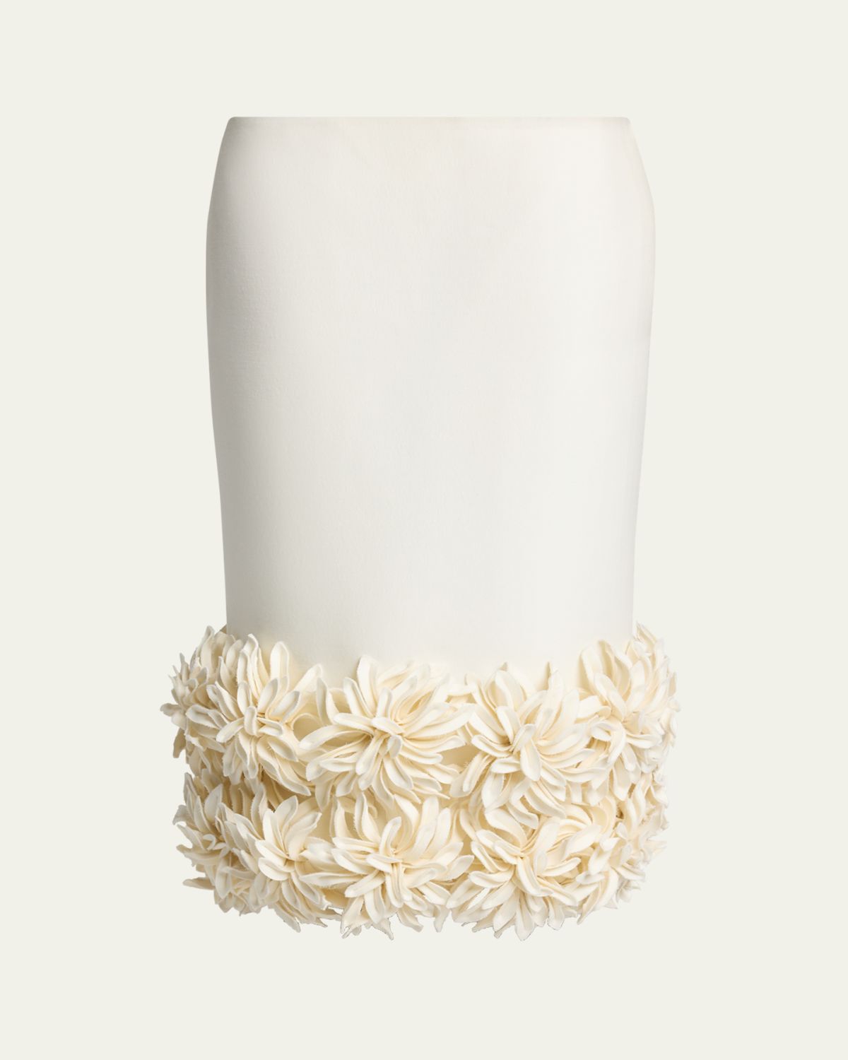 Balenciaga Pointy Flower Midi Pencil Skirt