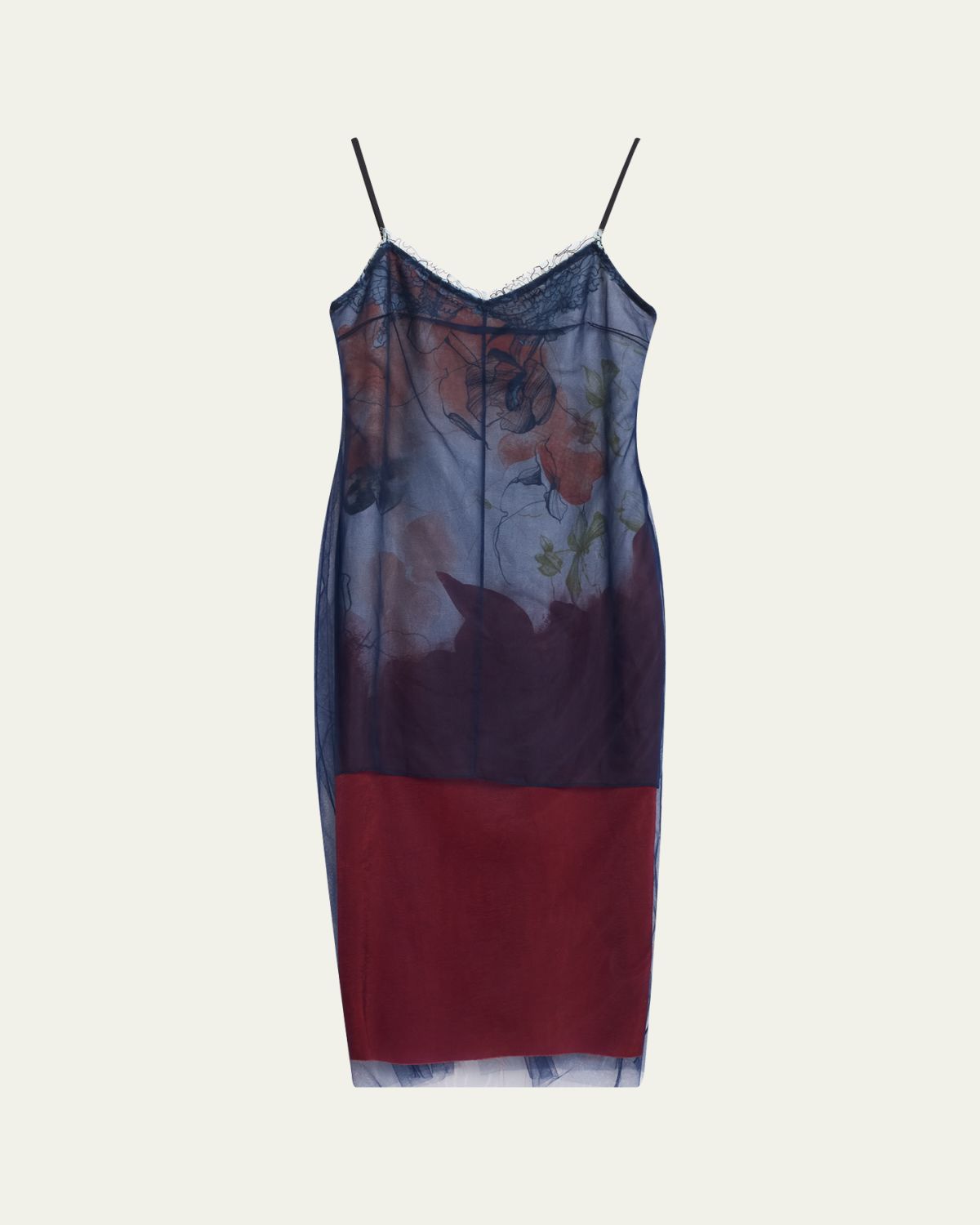 Jason Wu Collection Shadow Floral Layered Midi Dress | Thumbnail 6 Jason Wu Collection Shadow Floral Layered Midi Dress | Thumbnail 6