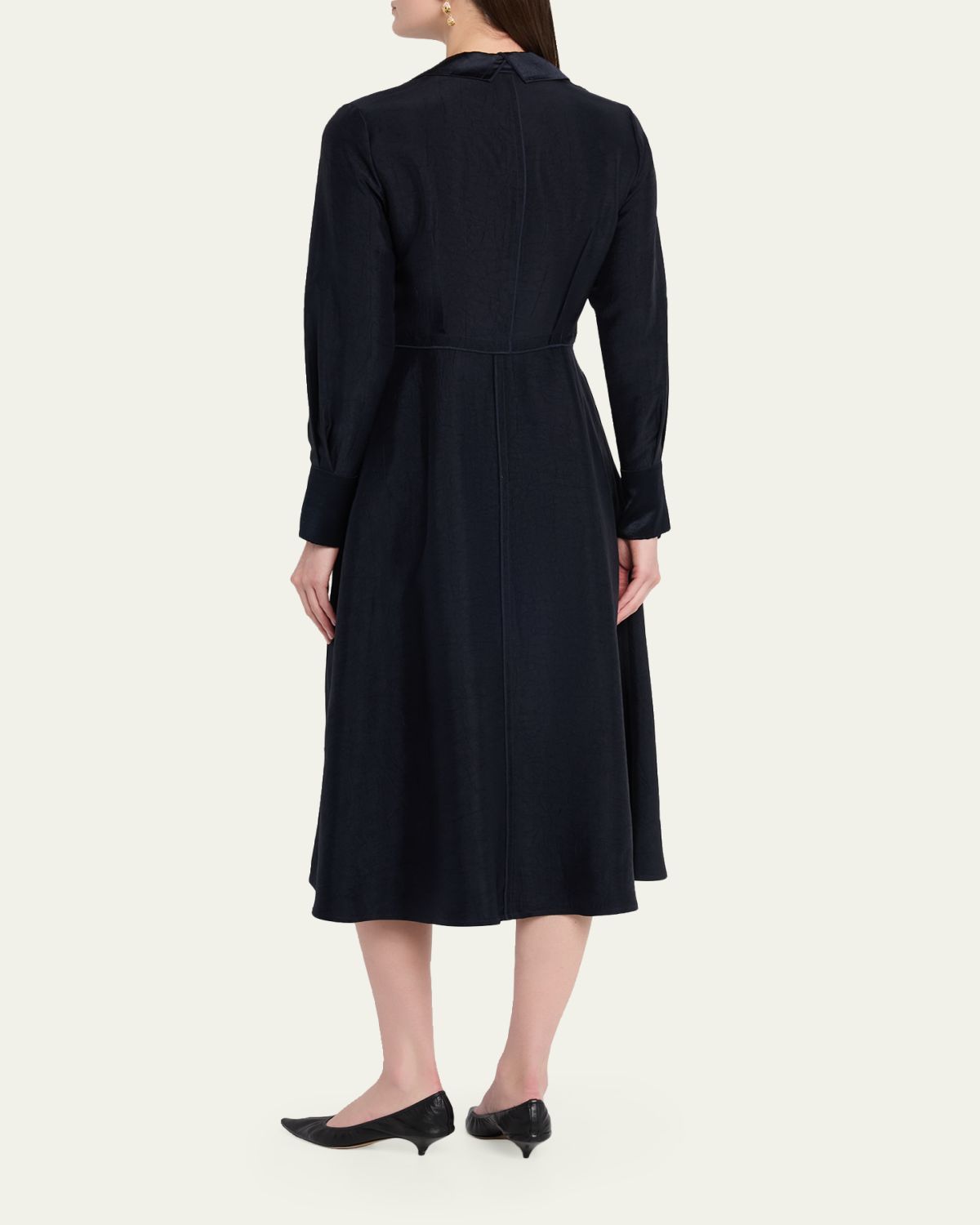 Jason Wu Collection Washed Twill Layered Midi Shirtdress | Thumbnail 3 Jason Wu Collection Washed Twill Layered Midi Shirtdress | Thumbnail 3