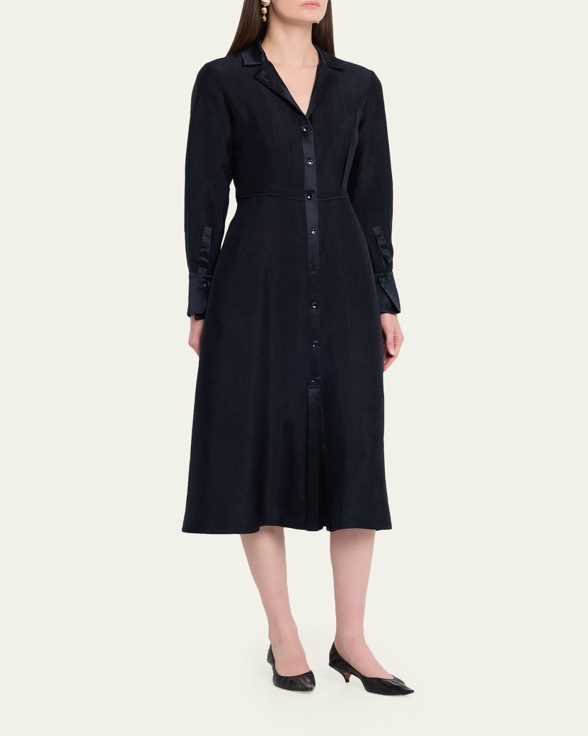 Jason Wu Collection Washed Twill Layered Midi Shirtdress | Thumbnail 4 Jason Wu Collection Washed Twill Layered Midi Shirtdress | Thumbnail 4