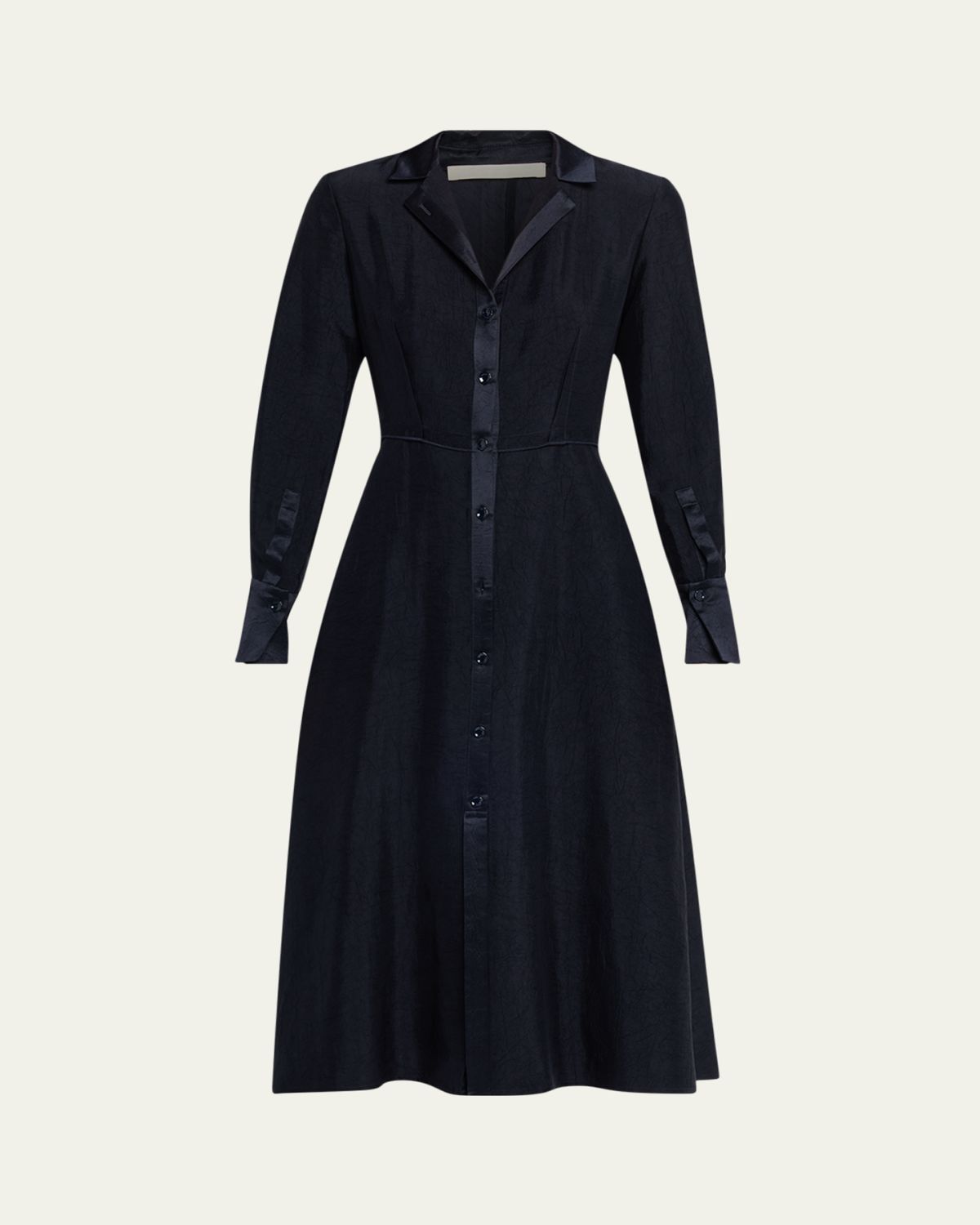 Jason Wu Collection Washed Twill Layered Midi Shirtdress