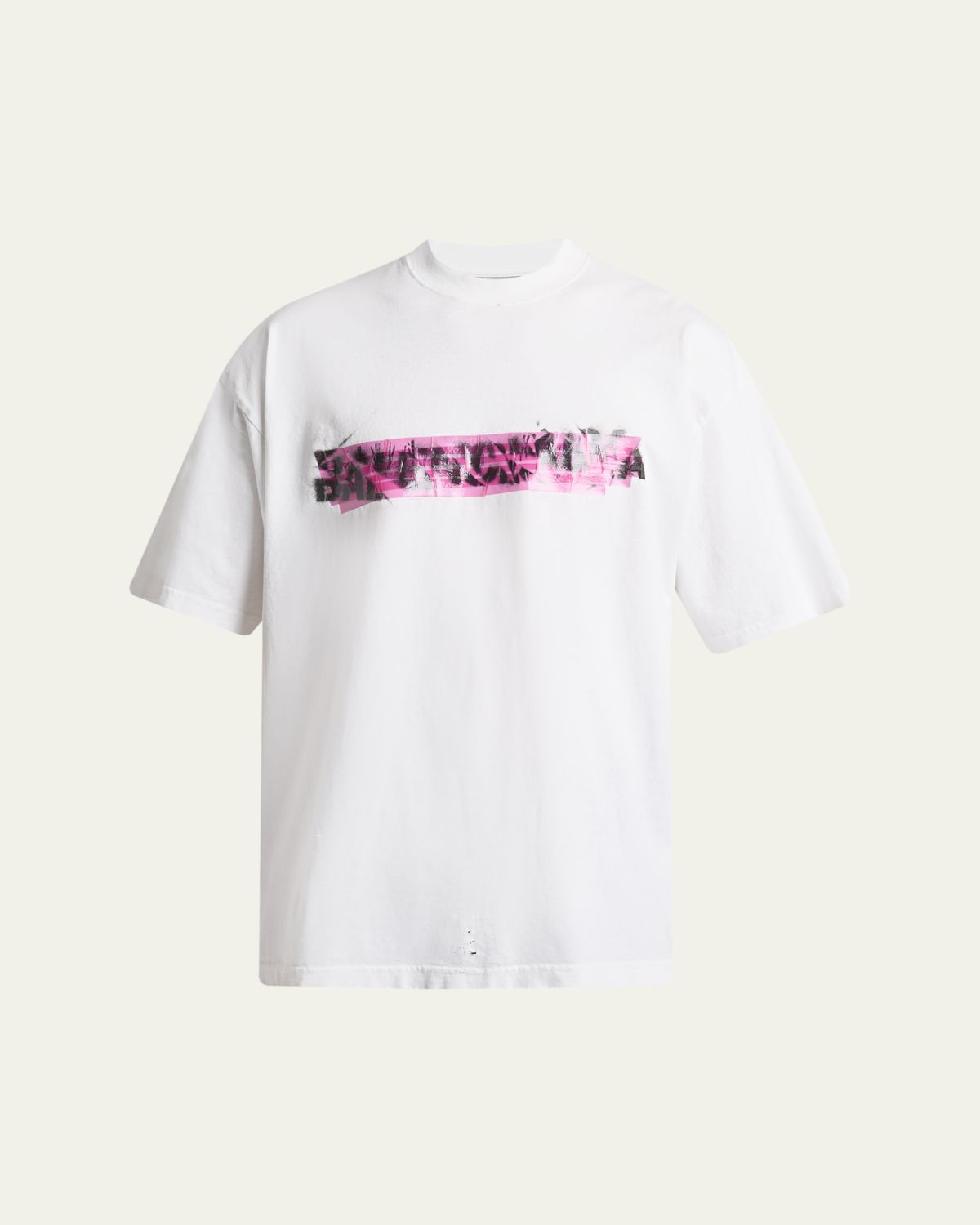 Balenciaga Men's Messy Spray Medium-Fit T-Shirt