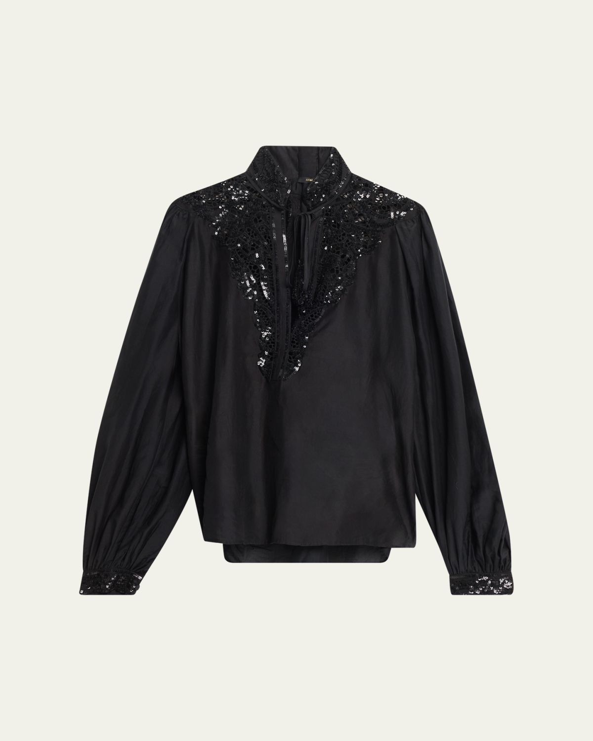 Kobi Halperin Harper Sequin Lace-Yoke Blouse | Thumbnail 6 Kobi Halperin Harper Sequin Lace-Yoke Blouse | Thumbnail 6