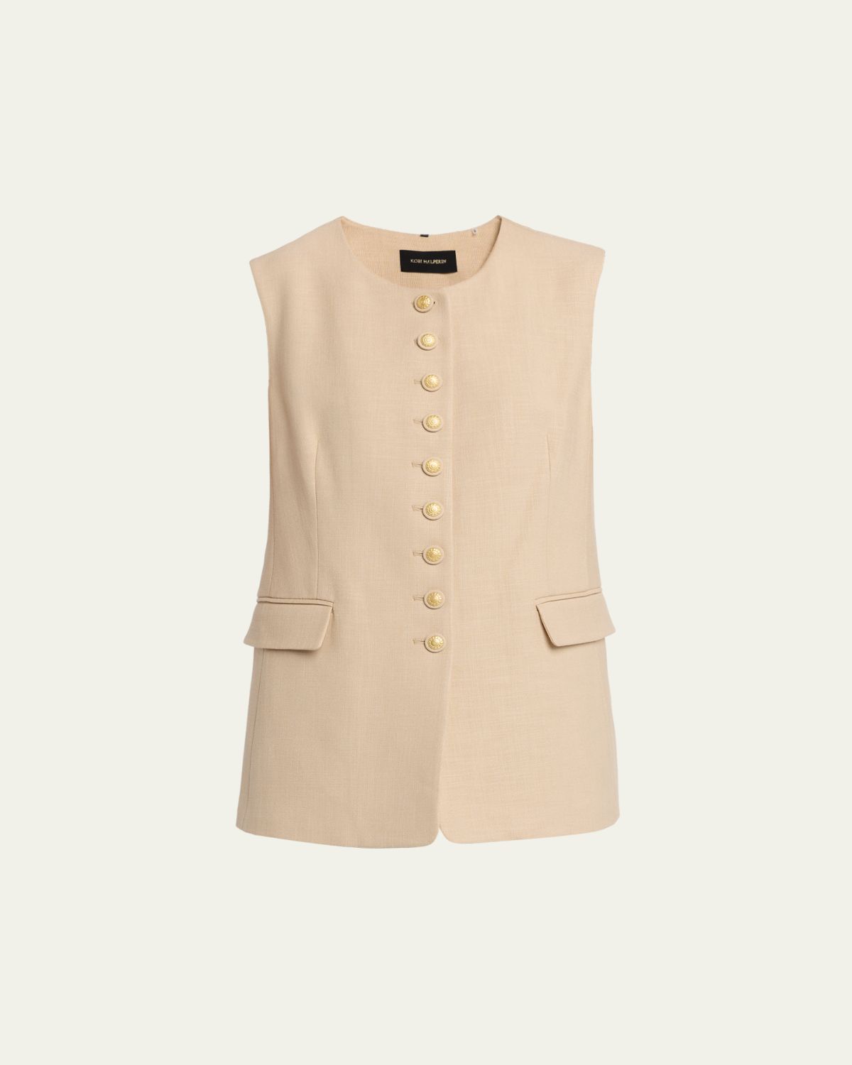 Kobi Halperin Jay Button-Down Crewneck Vest | Thumbnail 6 Kobi Halperin Jay Button-Down Crewneck Vest | Thumbnail 6