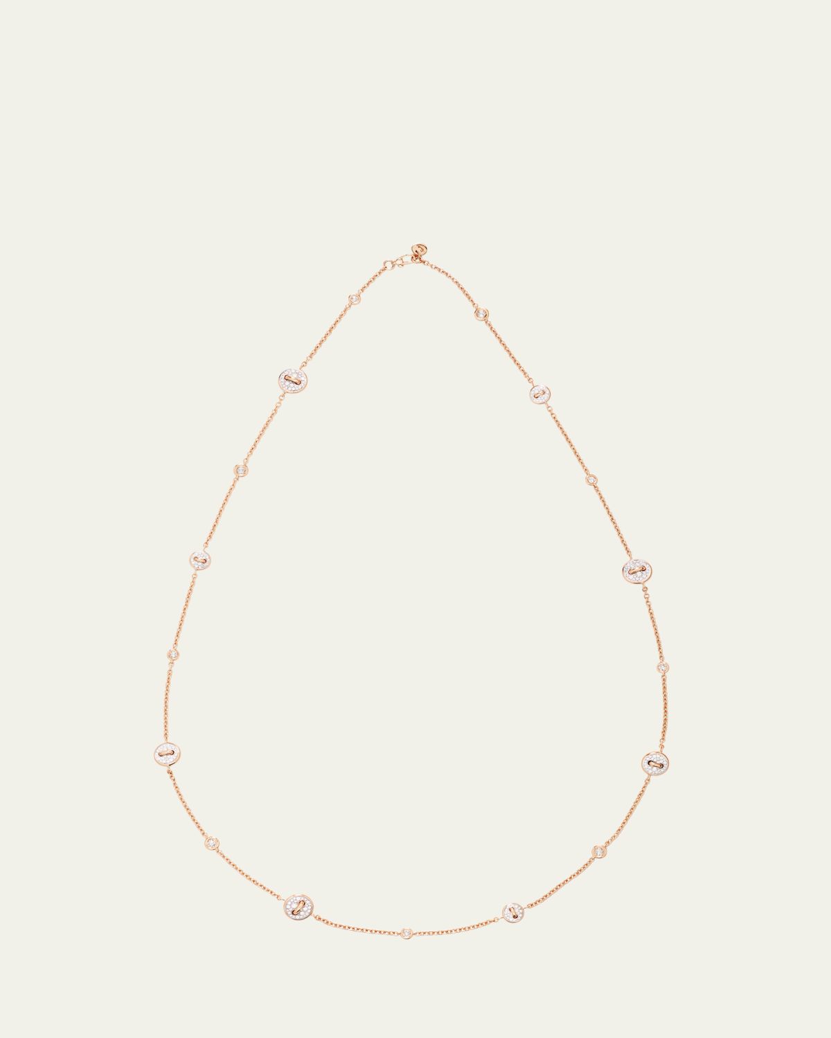 Pomellato 18K Rose Gold Diamond Pom Pom Dot Necklace | Thumbnail 3 Pomellato 18K Rose Gold Diamond Pom Pom Dot Necklace | Thumbnail 3
