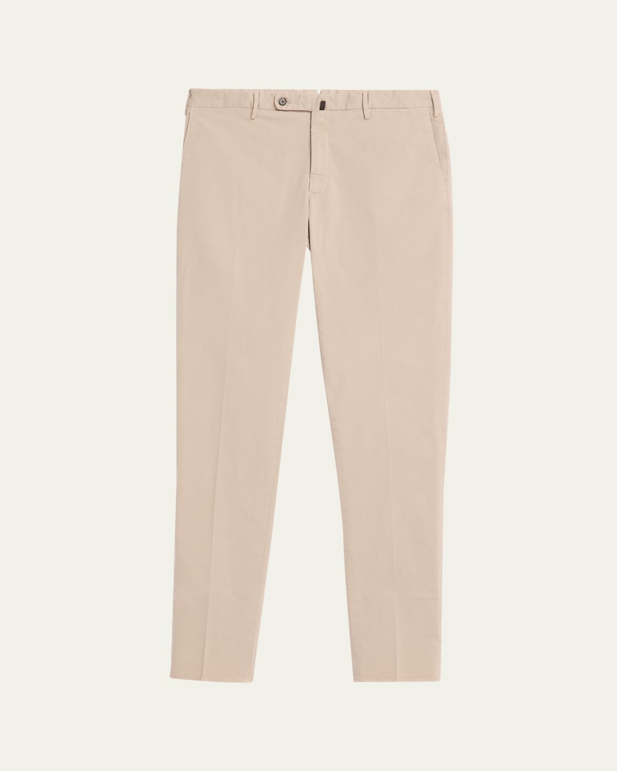 Incotex Men's Pressed-Crease Cotton Trousers