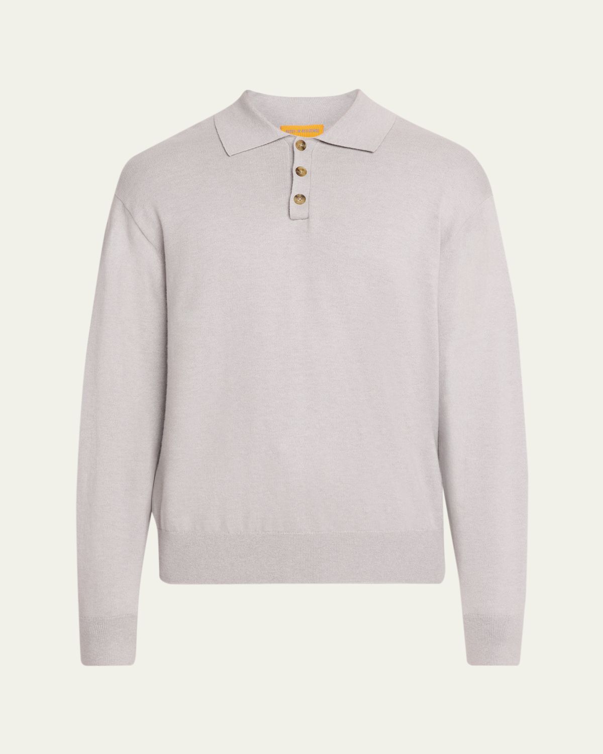 Guest in Residence Men's Cotton-Cashmere Allday Polo weater | Thumbnail 10