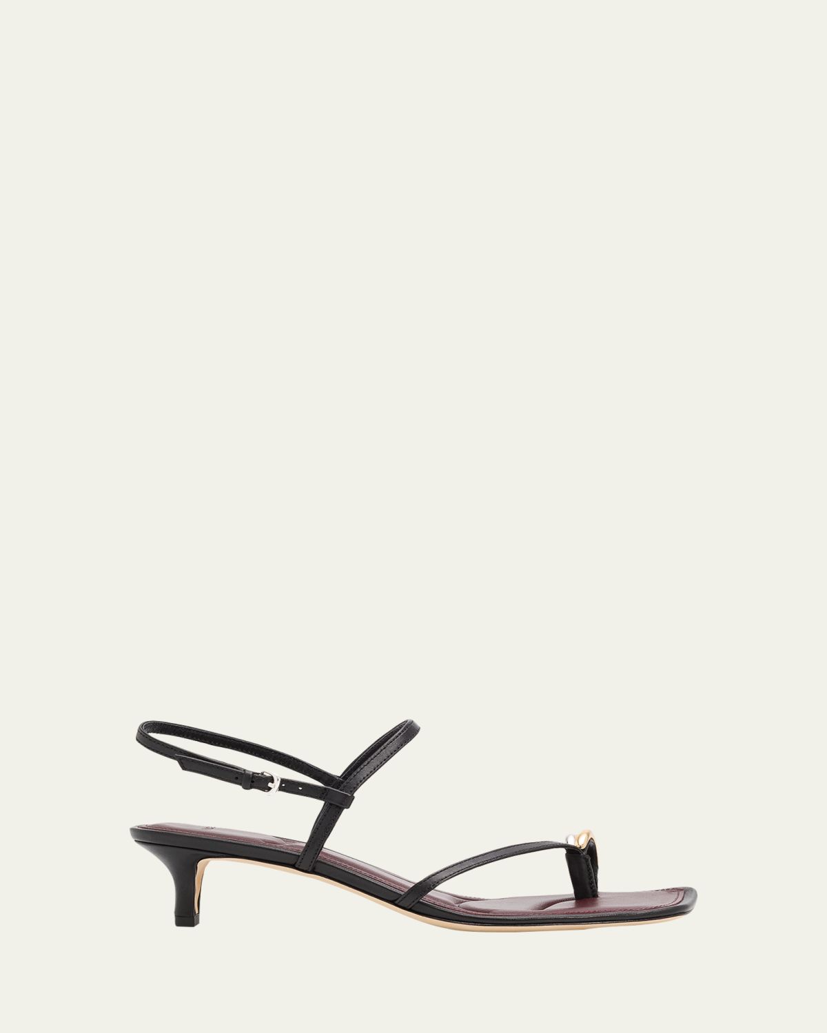 Vince 40mm Polli Leather Kitten-Heel Sandals | Thumbnail 6