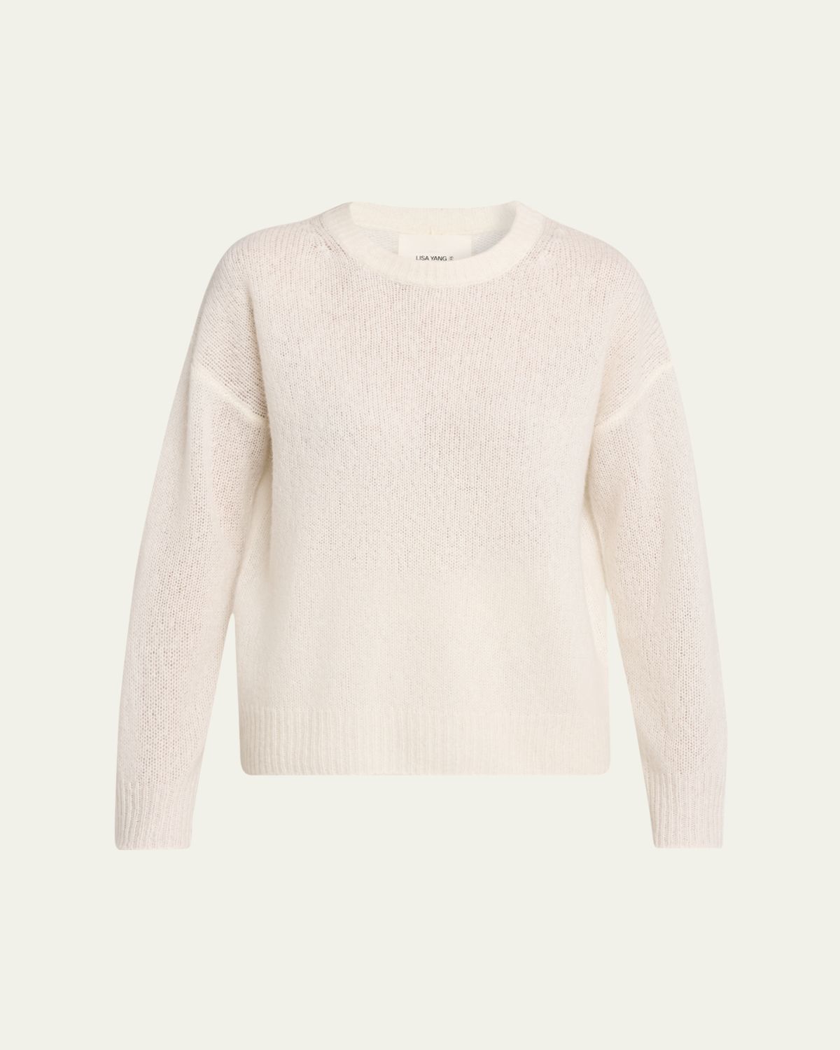 Lisa Yang Lova Cashmere-Silk Crewneck Sweater