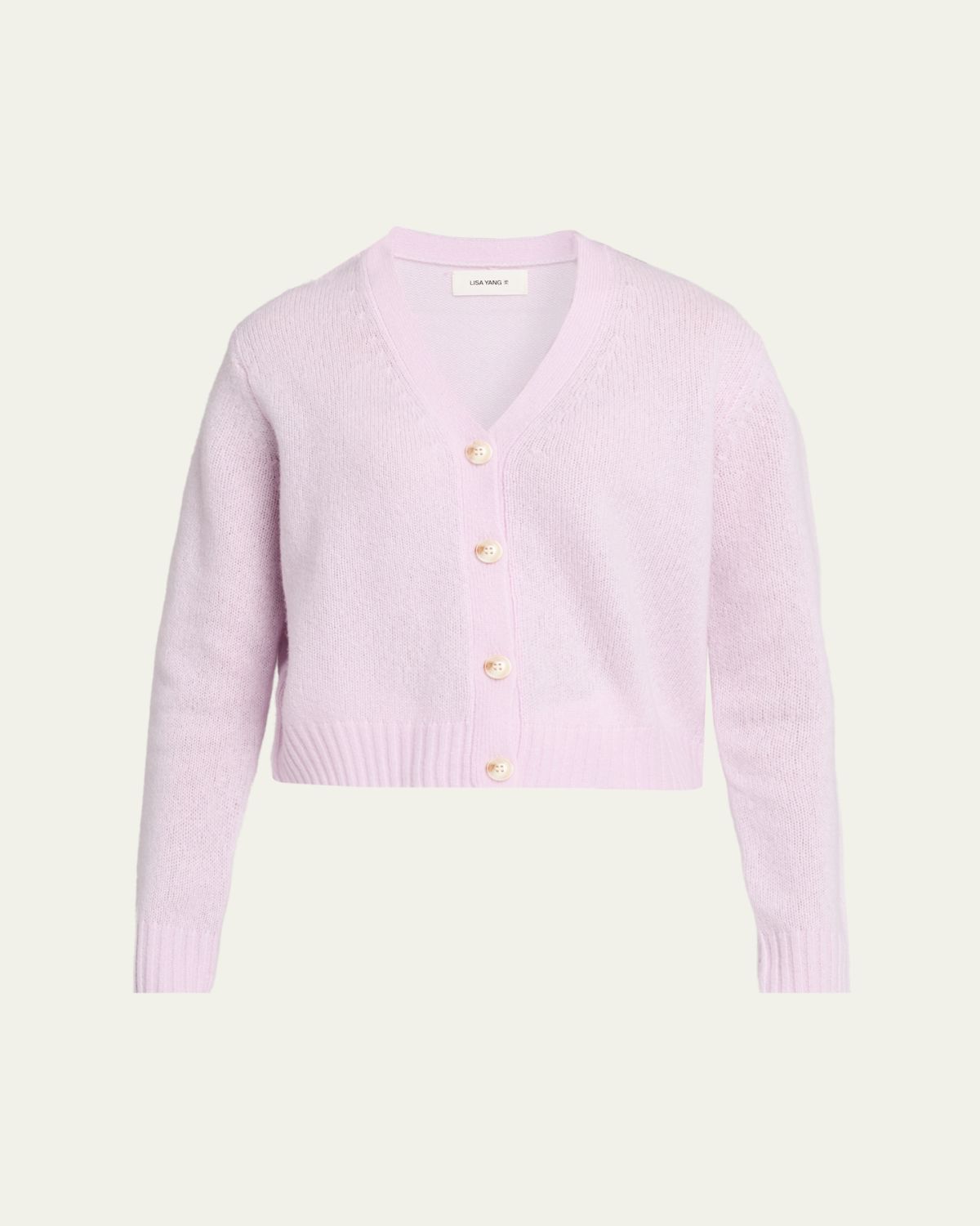 Lisa Yang Marionette Cashmere-Silk V-Neck Cardigan