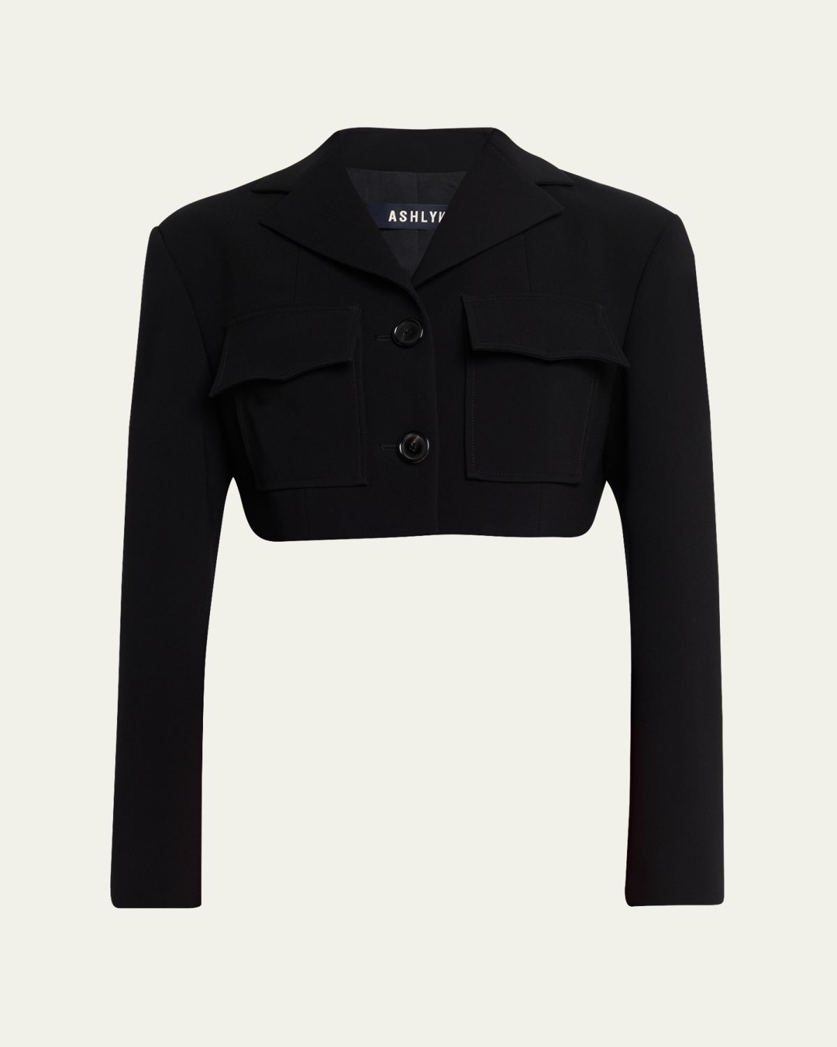 ASHLYN Elizabeth Flap-Pocket Buttoned Jacket