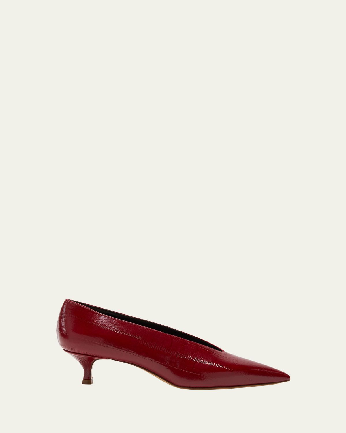 Le Monde Beryl 40mm Babouche Eel-Embossed Leather Pumps | Thumbnail 4 Le Monde Beryl 40mm Babouche Eel-Embossed Leather Pumps | Thumbnail 4