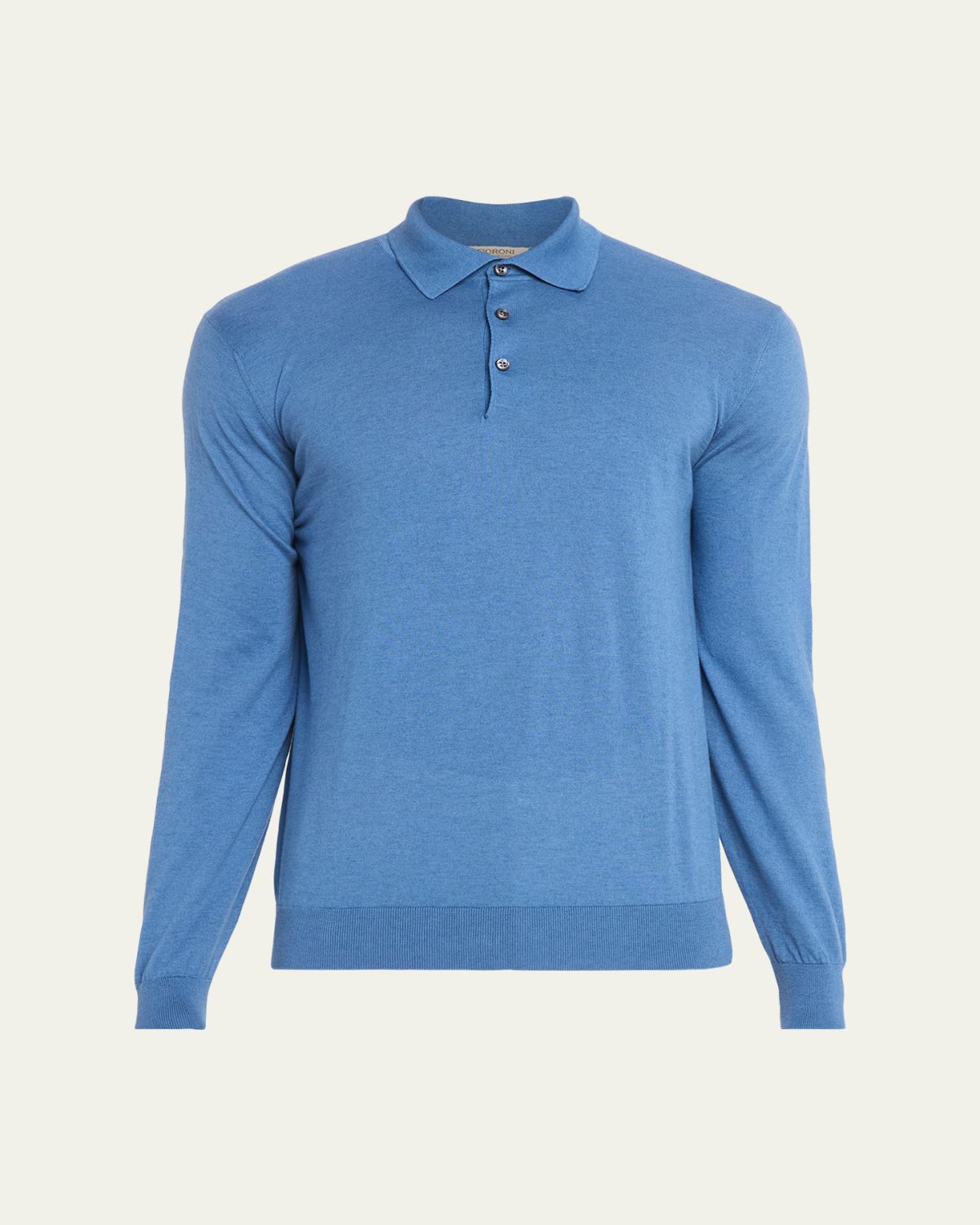 Fioroni Men's Cotton-Cashmere Polo Shirt