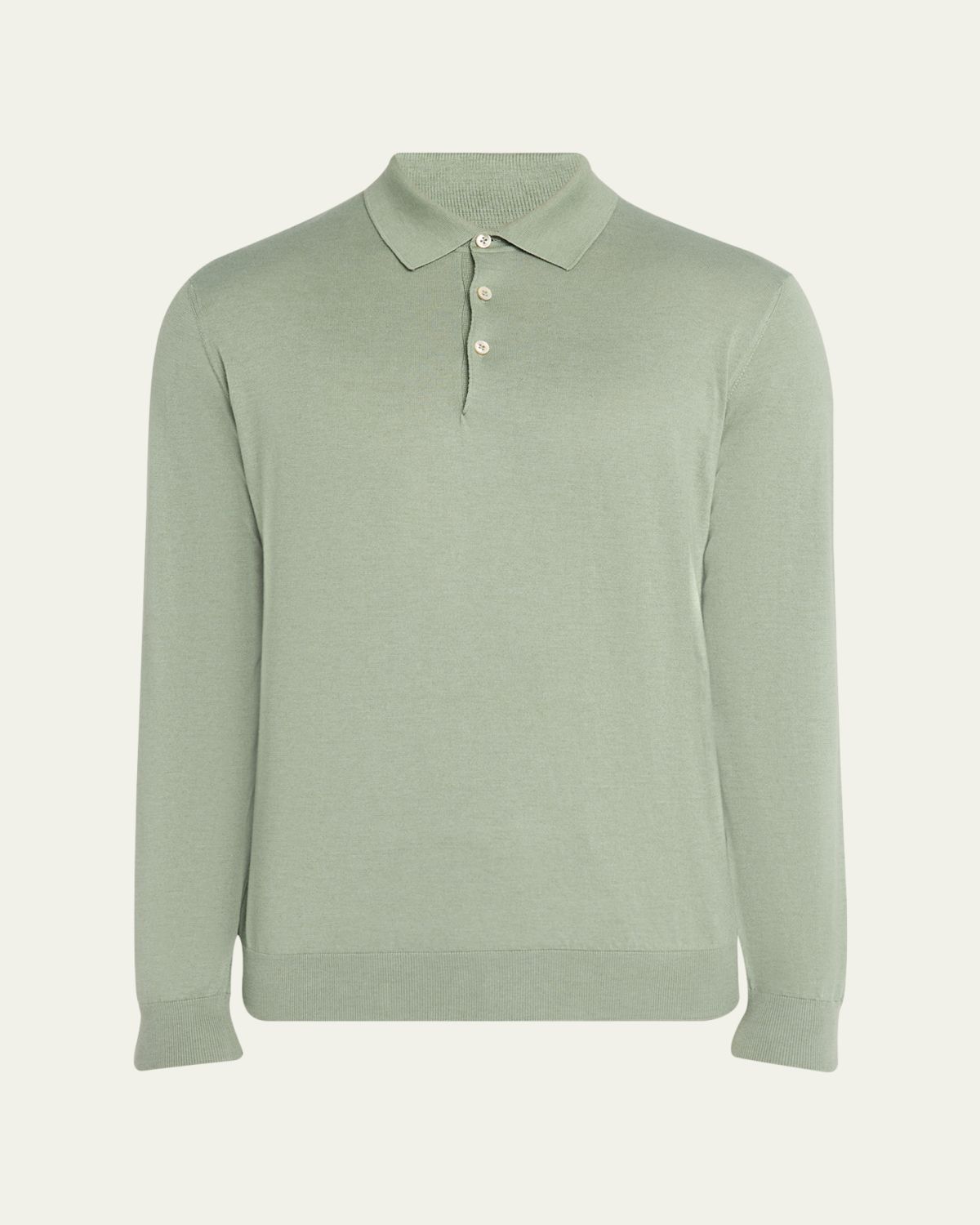 Fioroni Men's Cotton-Cashmere Polo Shirt