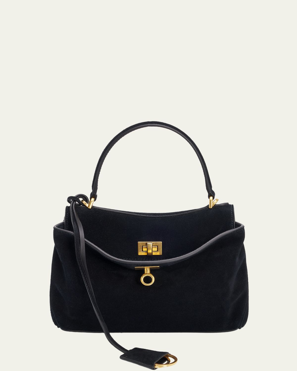 Balenciaga Rodeo Mini Suede Top-Handle Bag
