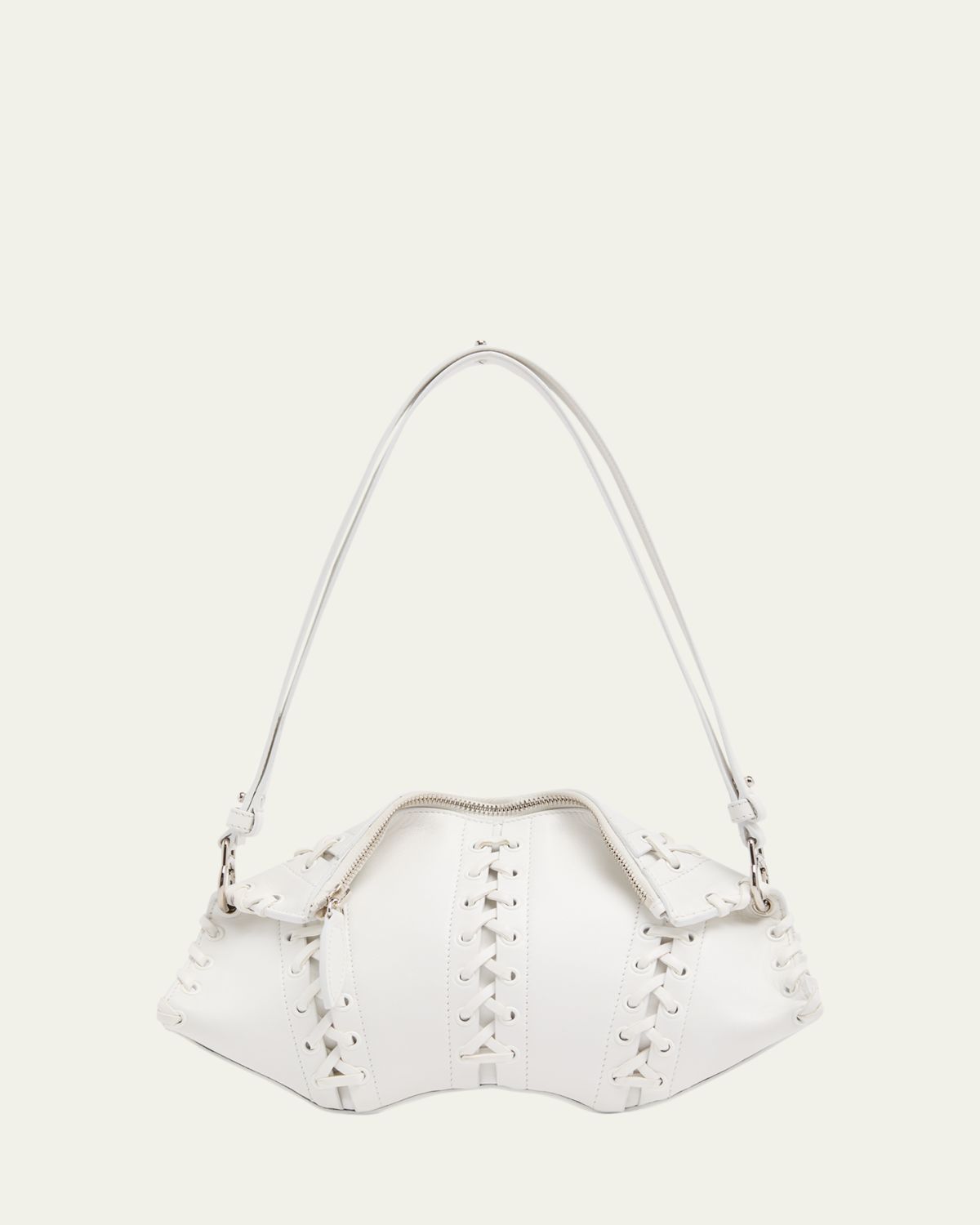 McQueen Lace-Up Corset Leather Shoulder Bag | Thumbnail 6 McQueen Lace-Up Corset Leather Shoulder Bag | Thumbnail 6
