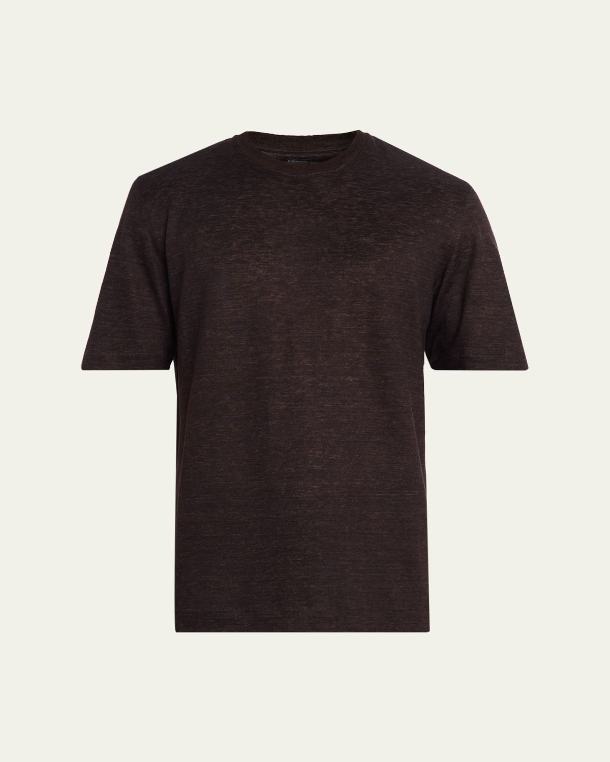 ZEGNA Men's Linen Crewneck T-Shirt