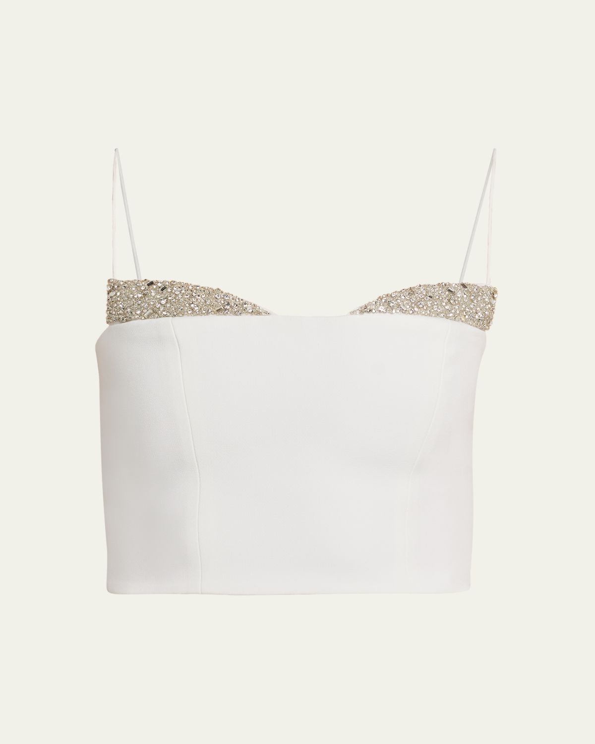 ALICE + OLIVIA Hallie Embellished Peekaboo Top