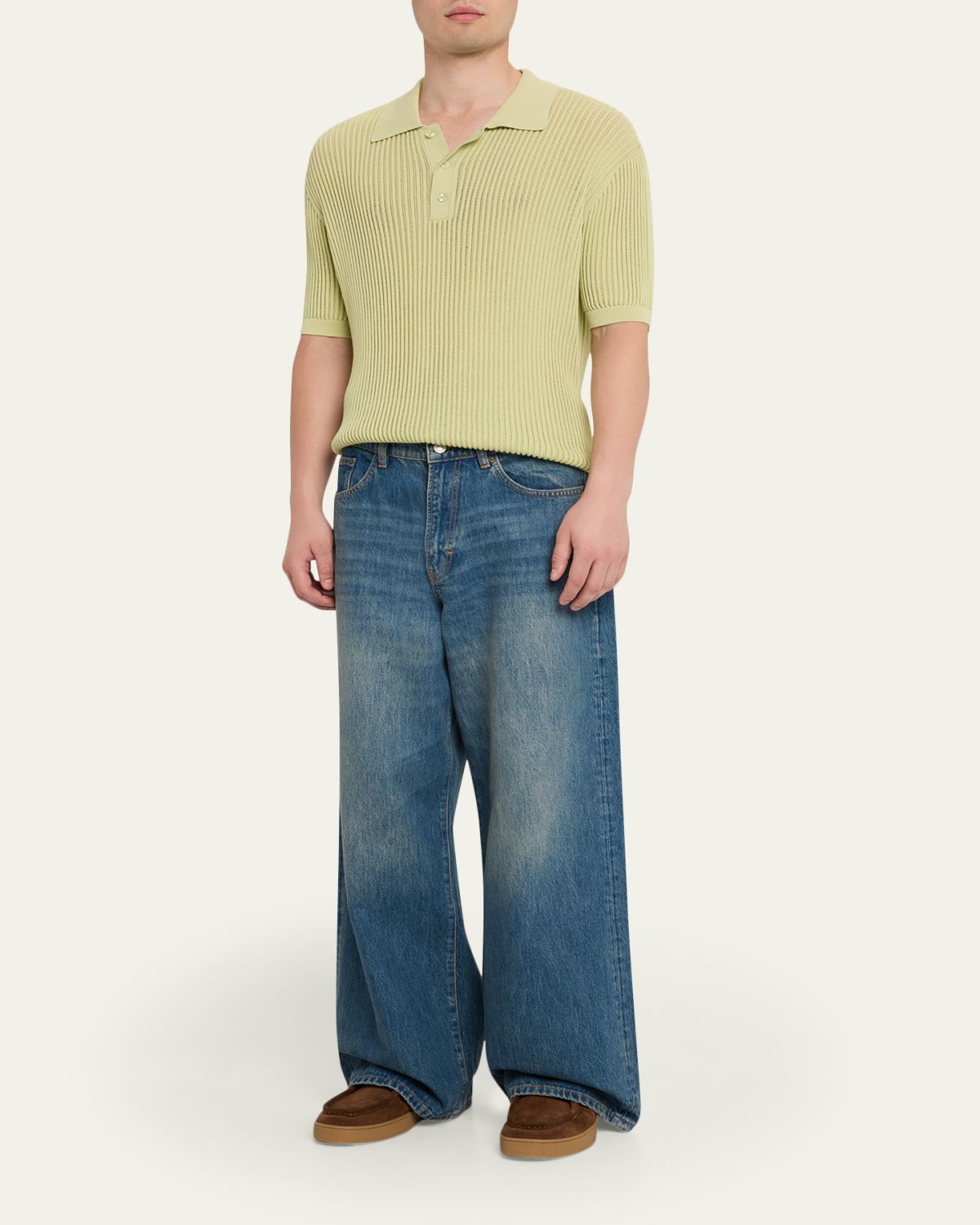 Jeanerica Men's Medium Blue Wide-Leg Denim Jeans | Thumbnail 2 Jeanerica Men's Medium Blue Wide-Leg Denim Jeans | Thumbnail 2