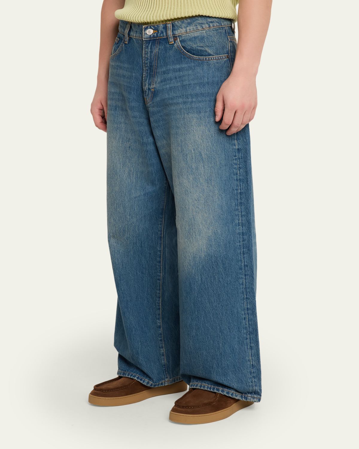 Jeanerica Men's Medium Blue Wide-Leg Denim Jeans | Thumbnail 4 Jeanerica Men's Medium Blue Wide-Leg Denim Jeans | Thumbnail 4