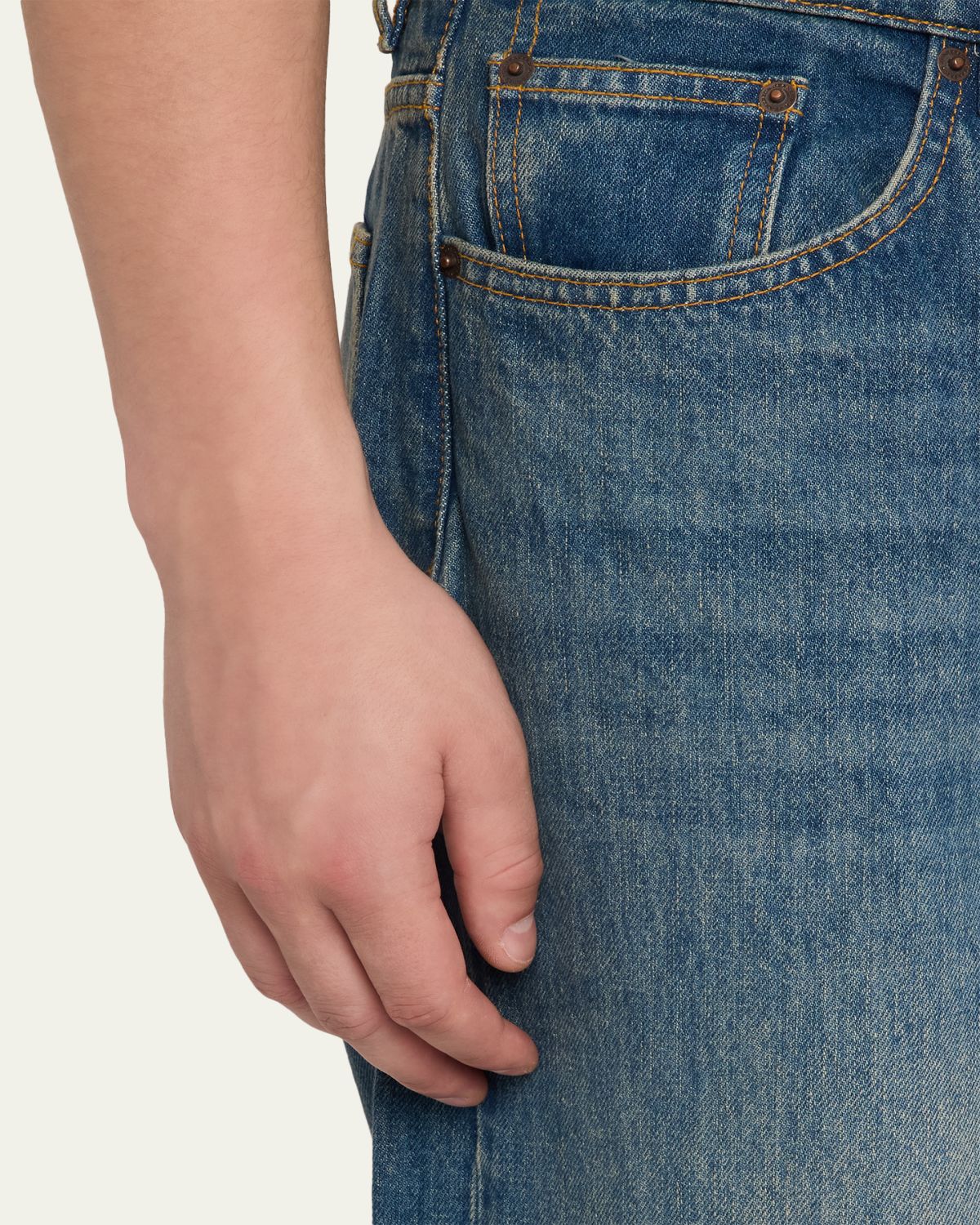 Jeanerica Men's Medium Blue Wide-Leg Denim Jeans | Thumbnail 5 Jeanerica Men's Medium Blue Wide-Leg Denim Jeans | Thumbnail 5