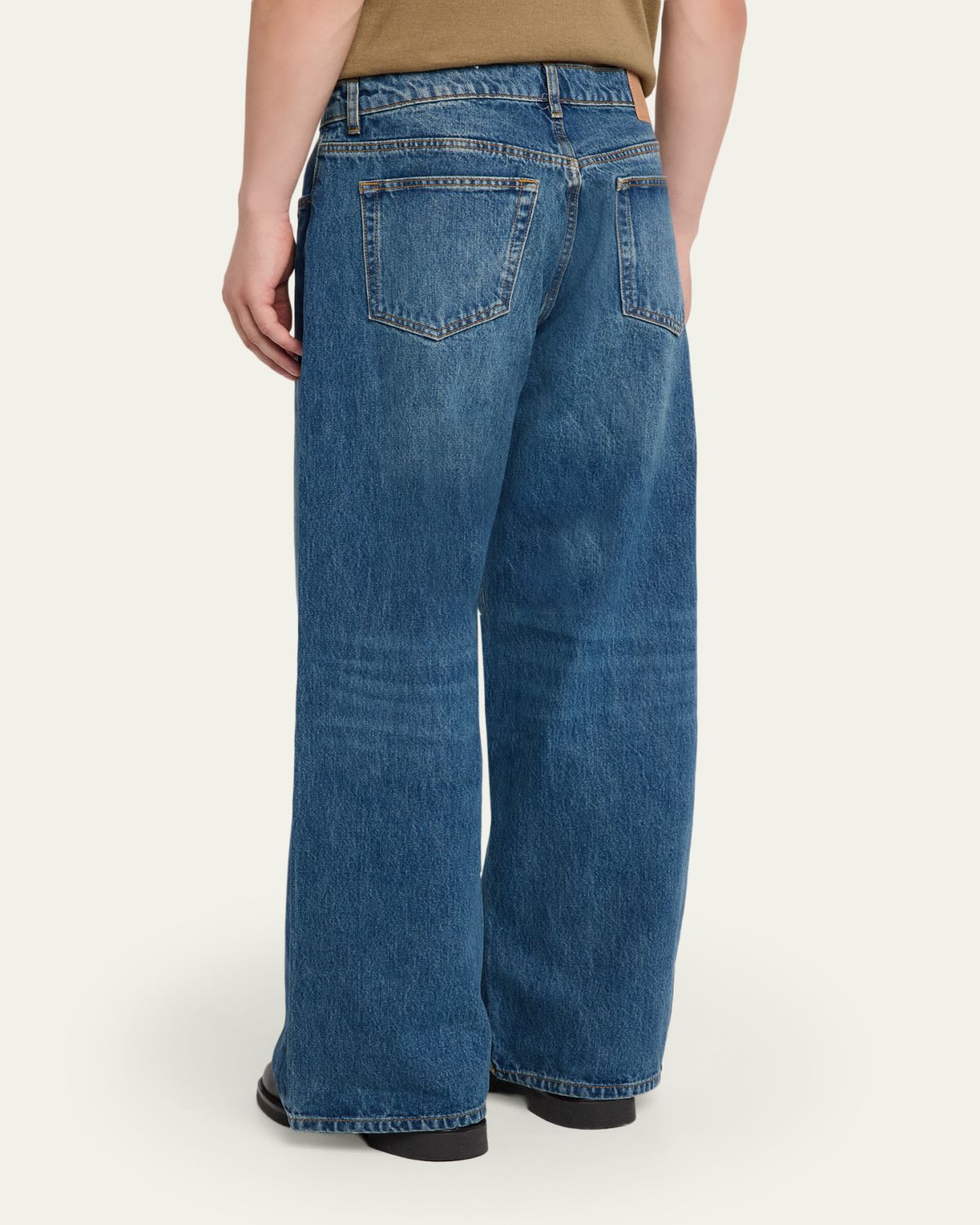 Jeanerica Men's Dark Blue Wide-Leg Denim Jeans | Thumbnail 3 Jeanerica Men's Dark Blue Wide-Leg Denim Jeans | Thumbnail 3