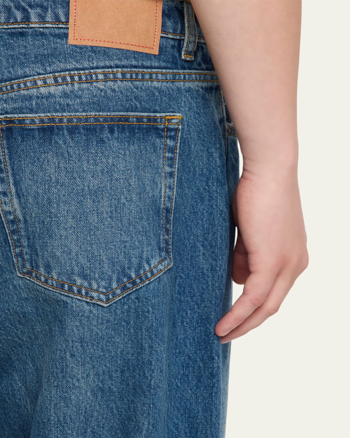 Jeanerica Men's Dark Blue Wide-Leg Denim Jeans | Thumbnail 5 Jeanerica Men's Dark Blue Wide-Leg Denim Jeans | Thumbnail 5