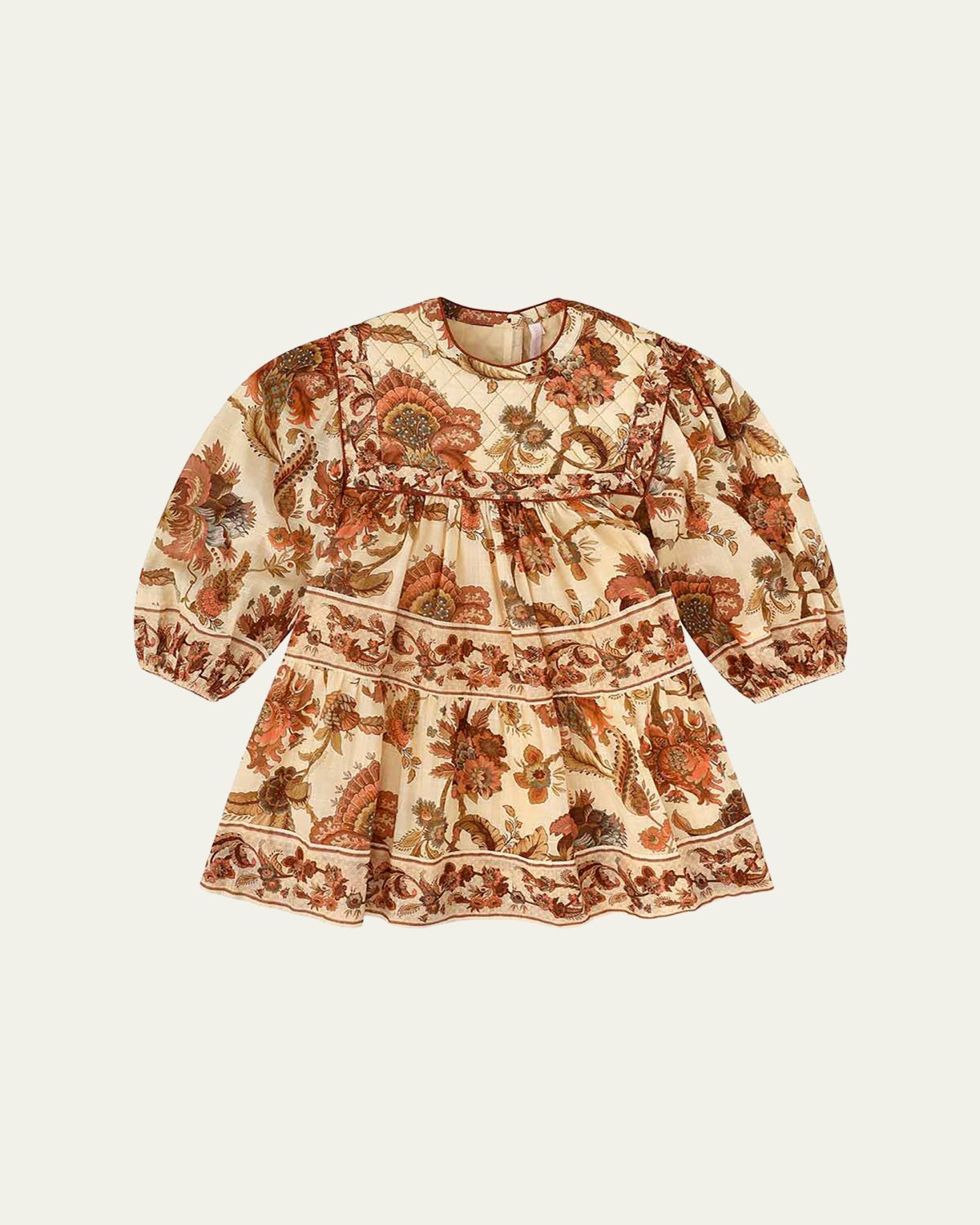 Zimmermann Girl's Aster Quilted Dress, Size 1-12 | Thumbnail 3 Zimmermann Girl's Aster Quilted Dress, Size 1-12 | Thumbnail 3