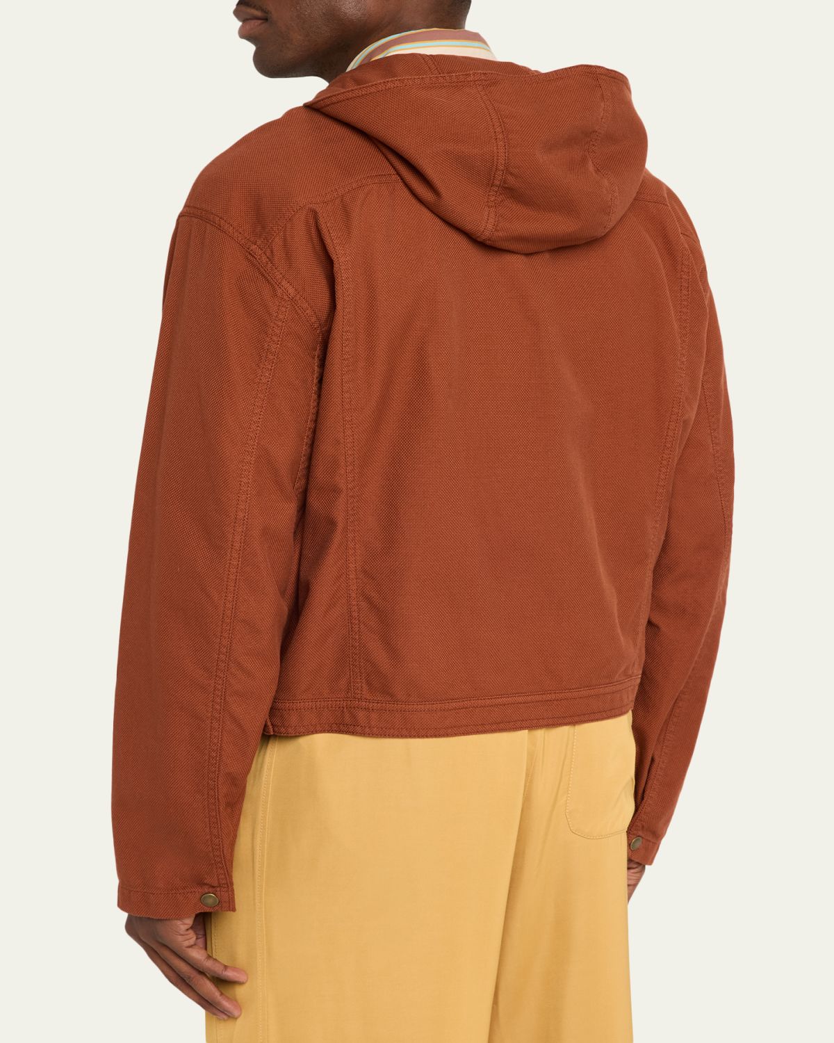 Sanderlak Men's Cotton Hooded Utility Jacket | Thumbnail 3 Sanderlak Men's Cotton Hooded Utility Jacket | Thumbnail 3