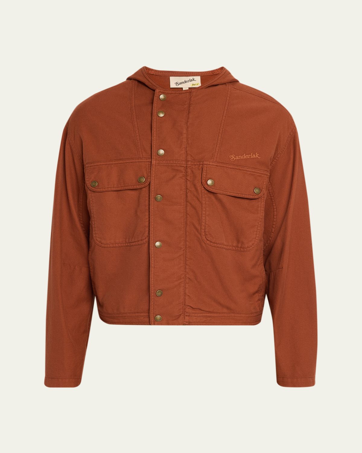 Sanderlak Men's Cotton Hooded Utility Jacket