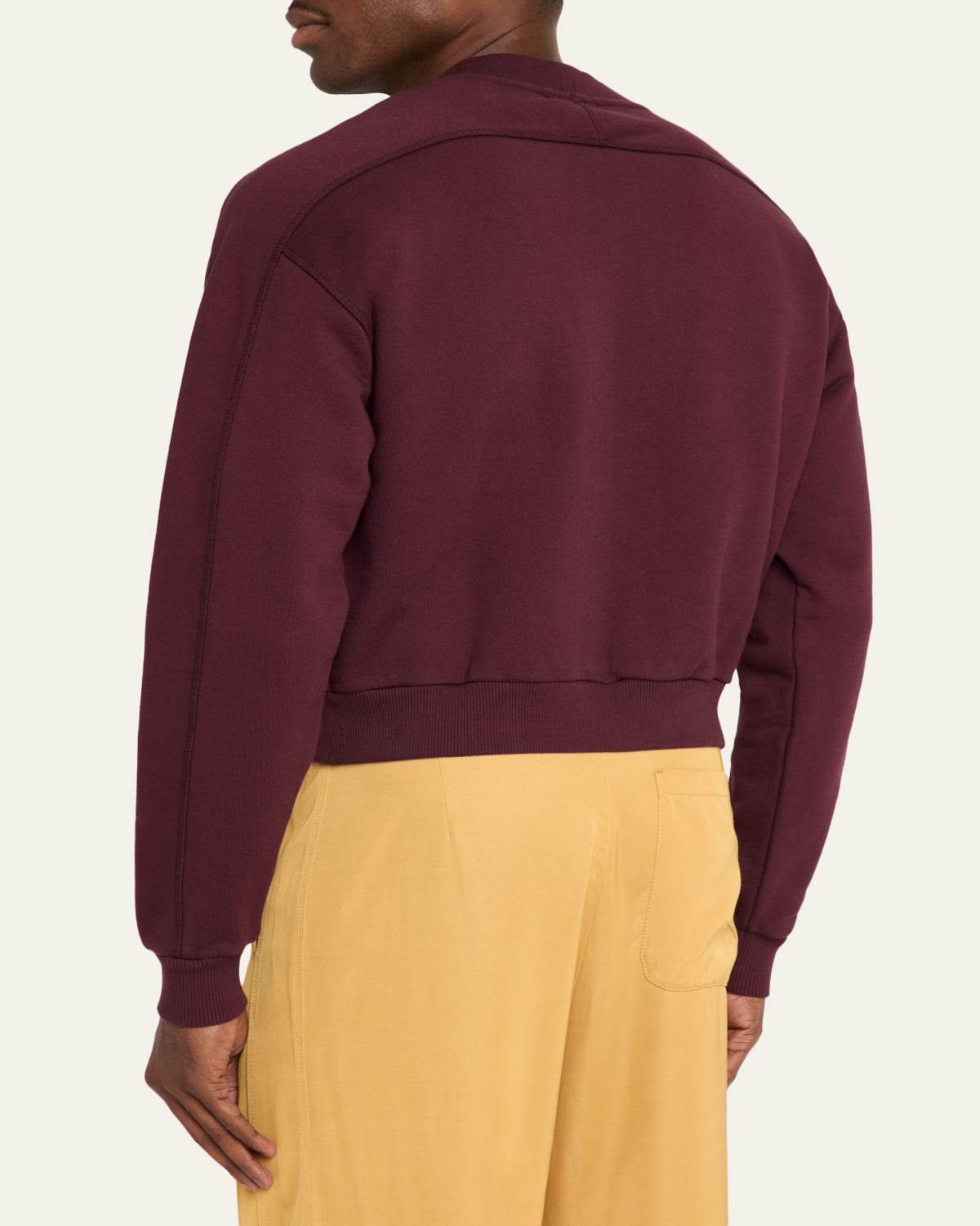 Sanderlak Men's Terry Cotton Jersey Crewneck Sweatshirt | Thumbnail 3 Sanderlak Men's Terry Cotton Jersey Crewneck Sweatshirt | Thumbnail 3