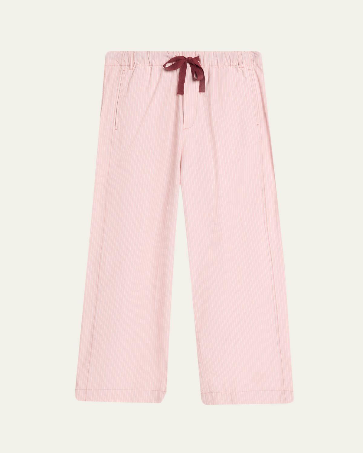 Sanderlak Men's Cotton Poplin Stripe Wide-Leg Pants | Thumbnail 6
