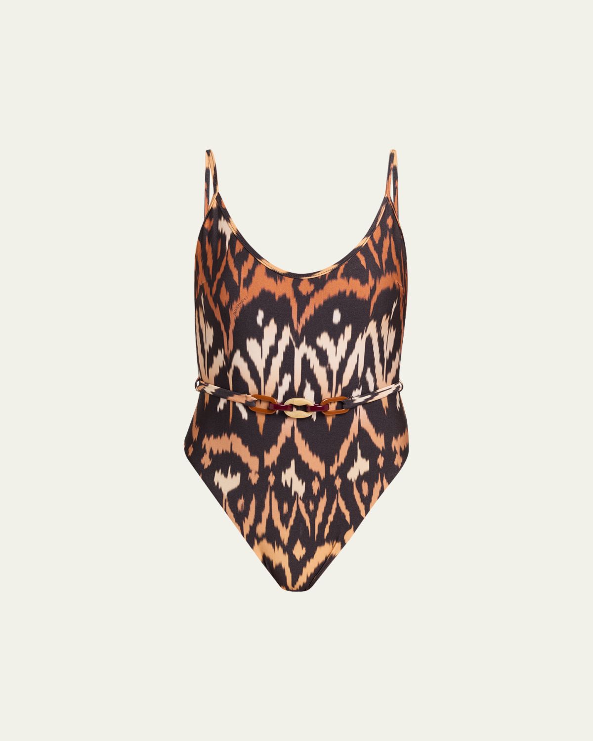 Zimmermann Aster Belted One-Piece Swimsuit