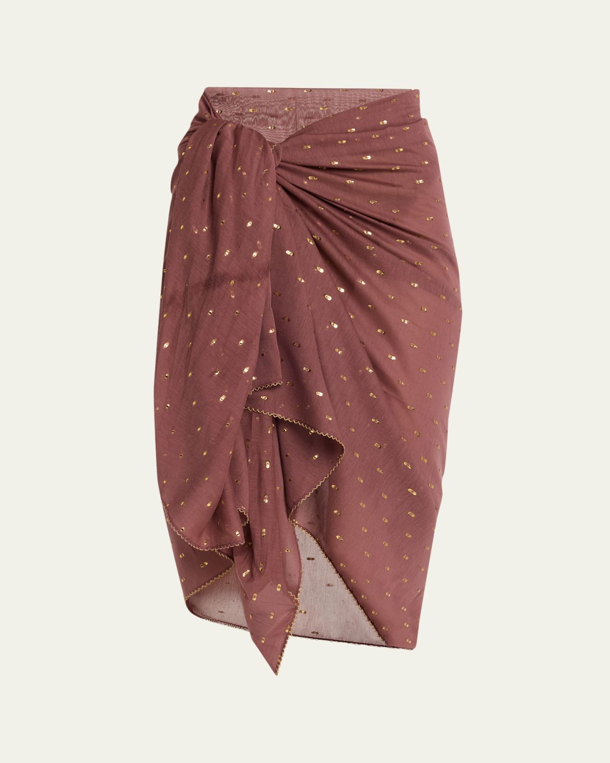 Zimmermann Woven Metallic Pareo Coverup