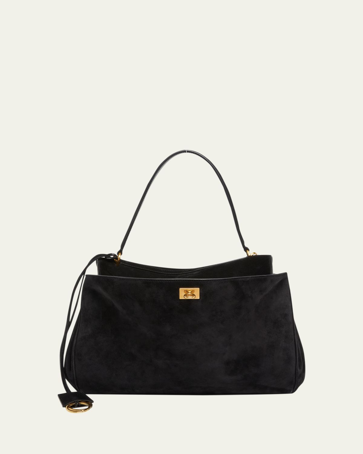 Balenciaga Rodeo Medium Suede Shoulder Bag