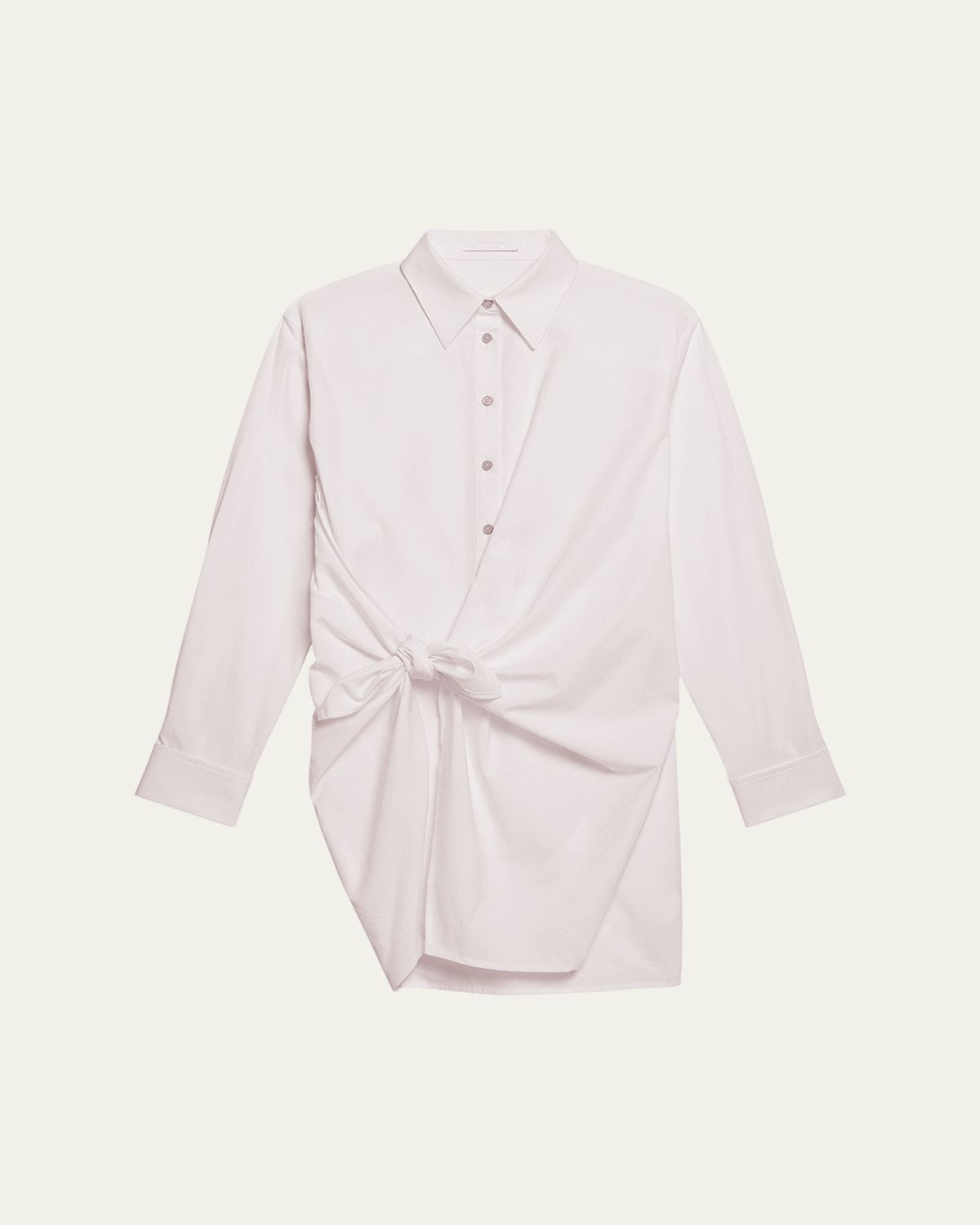 Helmut Lang Knotted Cotton Shirtdress | Thumbnail 6 Helmut Lang Knotted Cotton Shirtdress | Thumbnail 6