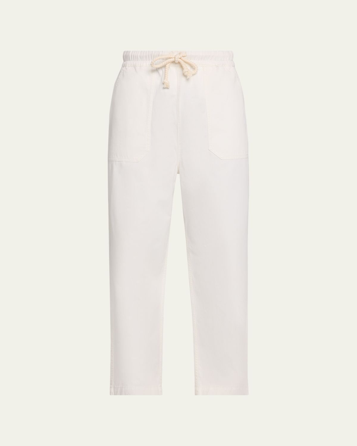 Officine Generale Men's Cotton Wide-Leg Drawstring Trousers | Thumbnail 6 Officine Generale Men's Cotton Wide-Leg Drawstring Trousers | Thumbnail 6