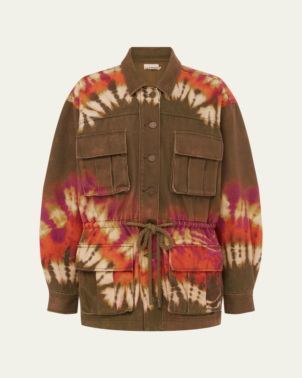 ALÉMAIS Marilyn Tie-Dye Denim Utility Jacket | Thumbnail 5 ALÉMAIS Marilyn Tie-Dye Denim Utility Jacket | Thumbnail 5